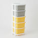 Kevin 5-Tier Storage Drawer Rack with Wheels - 37x37x90 cm-Bathroom Storage-thumbnailMobile-7
