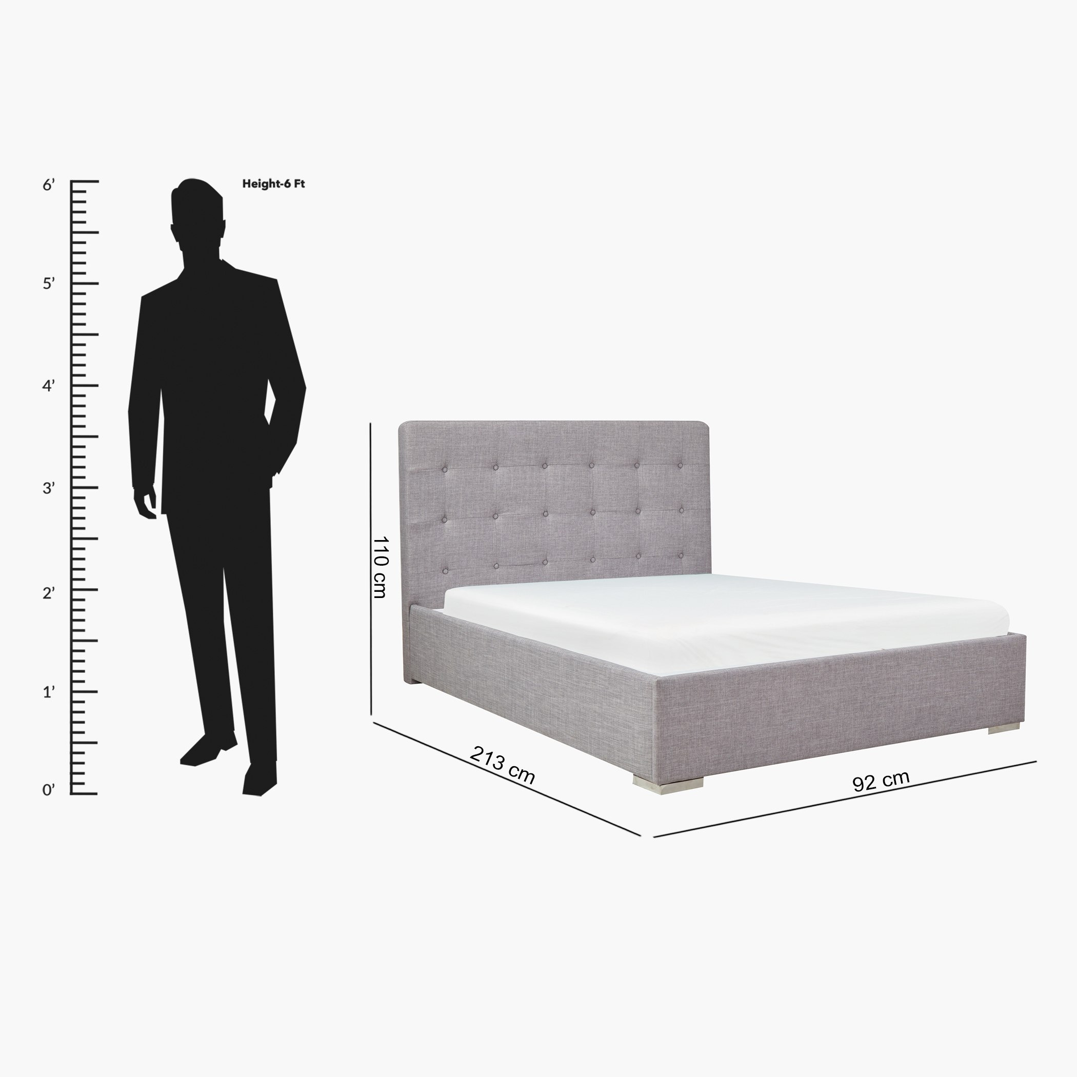سرير فردي من أوكلاند - 90x200 سم-hbxfurniture-bedsandbedsets-beds-single-image-5
