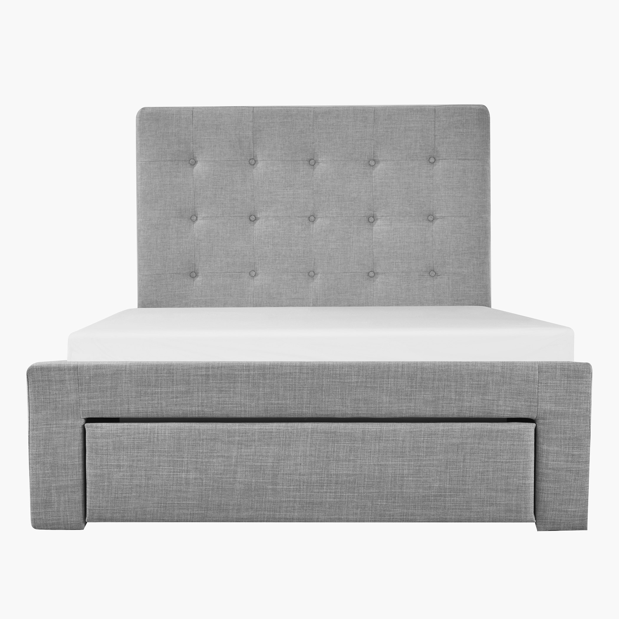 Oakland Twin Upholstered Bed with Drawer - 120x200 cm-hbxfurniture-kidsroom-kidsroomsets-twin-image-3