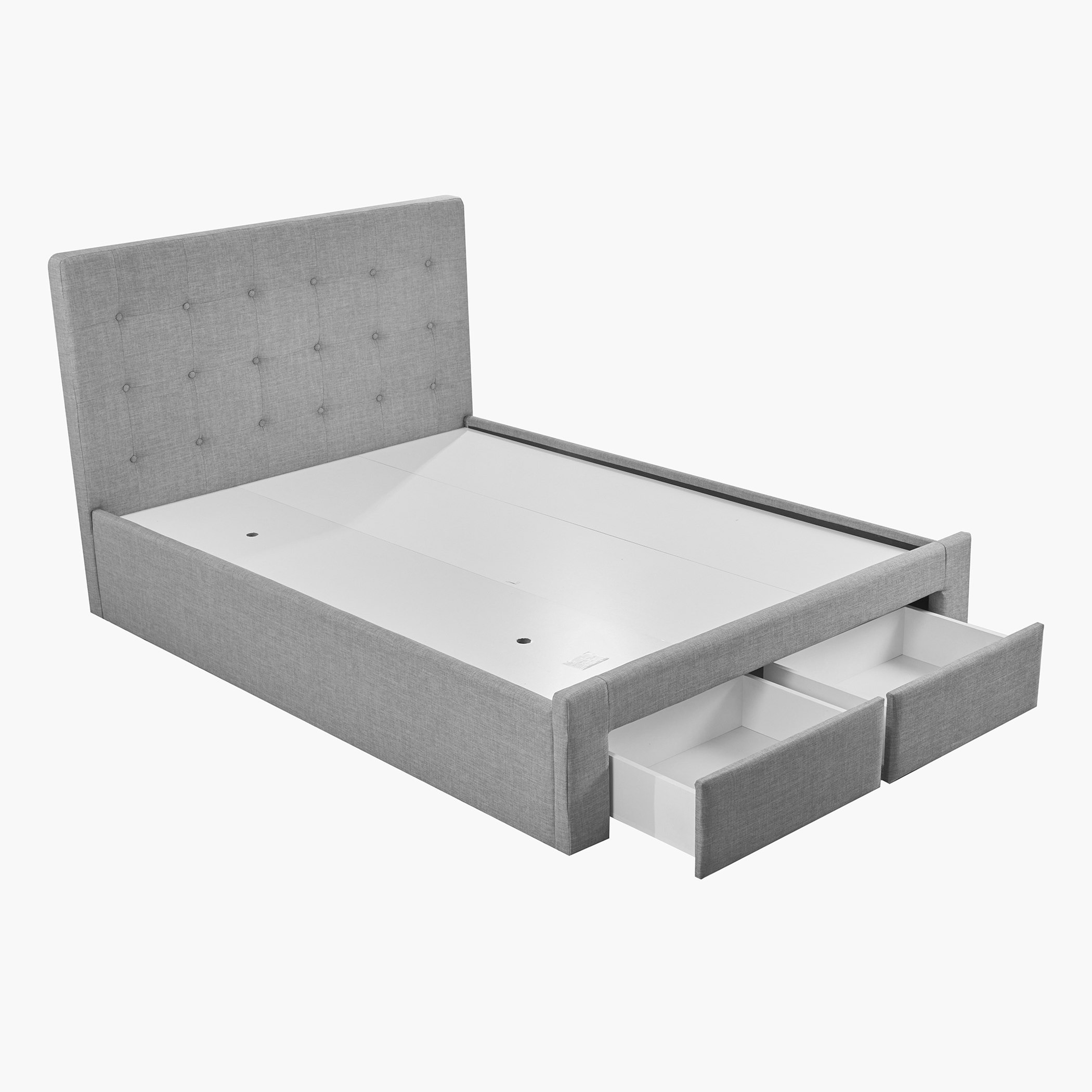 Oakland Queen Upholstered Bed with 2 Drawers - 150x200 cm-hbxbedroom-bedsandbedsets-beds-queen-image-7