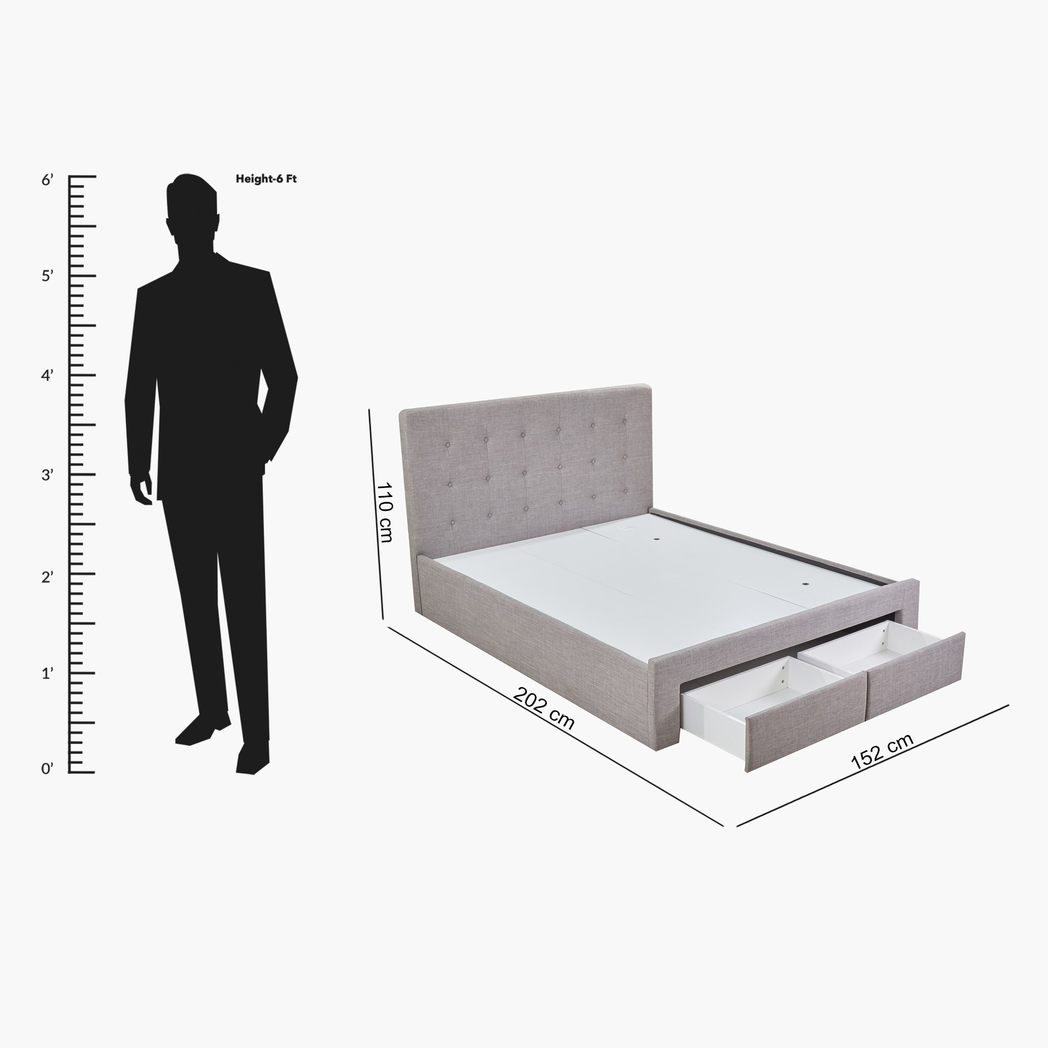 سرير كوين منجد بدرجين من أوكلاند - 160x200 سم-hbxbedroom-bedsandbedsets-beds-queen-image-7