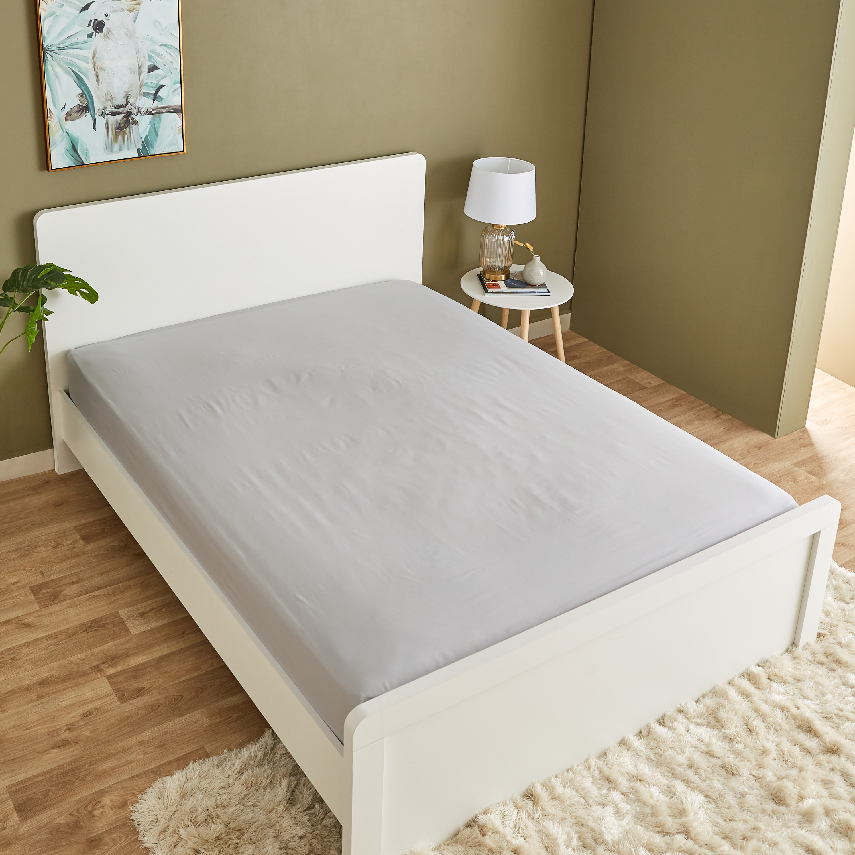 شرشف مطّاطي بولي قطن مزدوج من بريستول - 140x200+25 سم-hbxhomeware-hbxbedroom-image-3