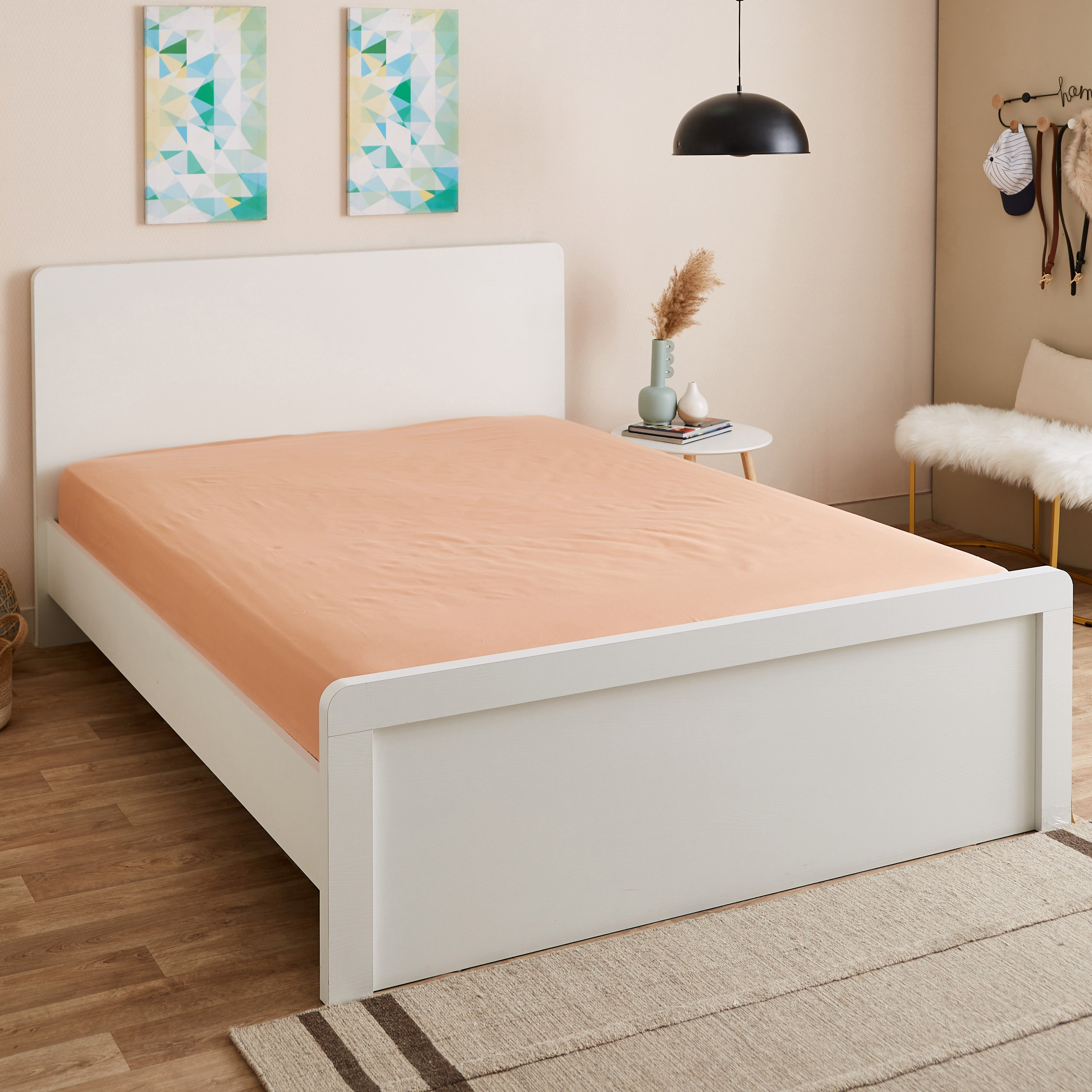 Bristol Double Polycotton Fitted Sheet - 140x200+25 cm-hbxhomeware-hbxbedroom-image-1
