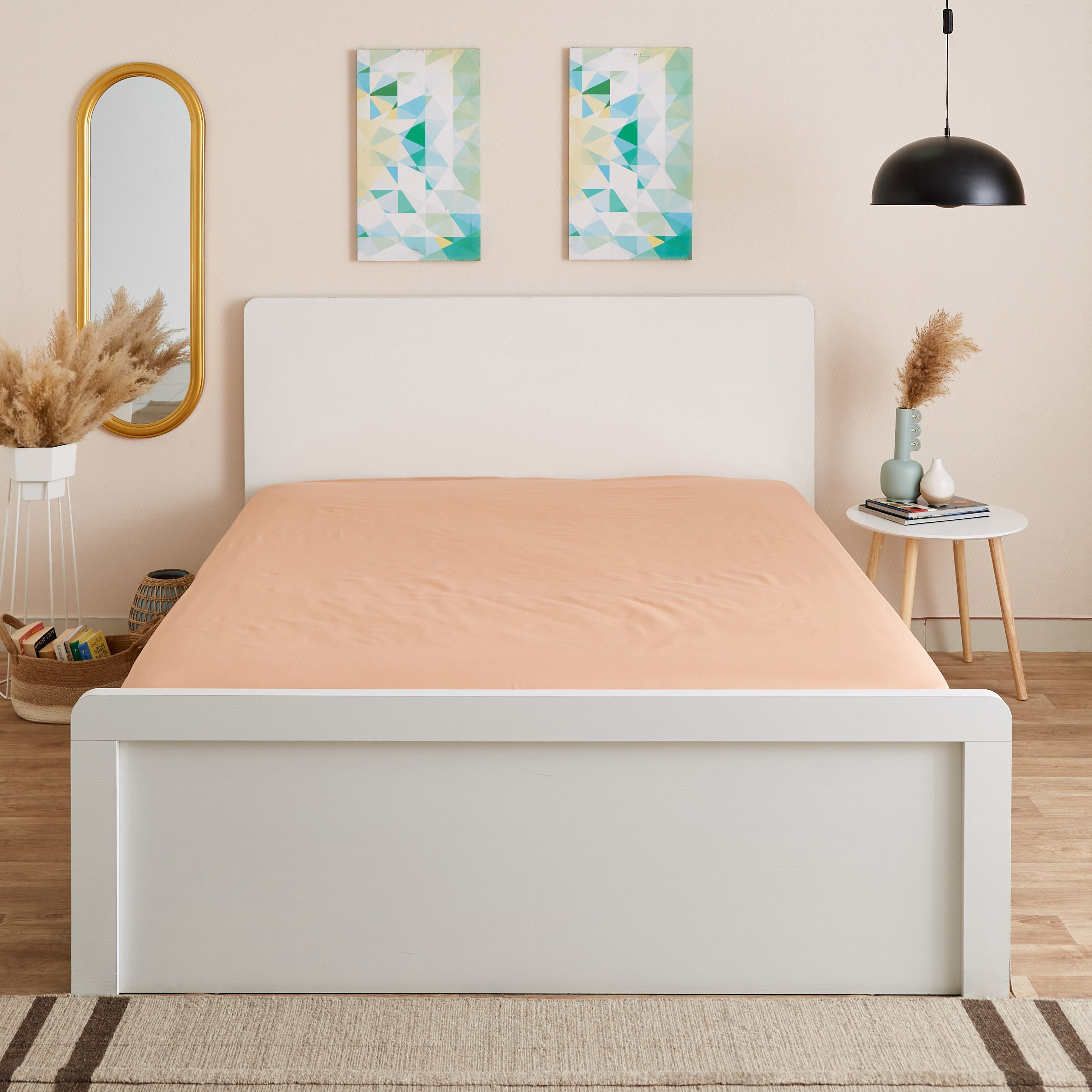 Bristol Double Polycotton Fitted Sheet - 140x200+25 cm-hbxhomeware-hbxbedroom-image-2