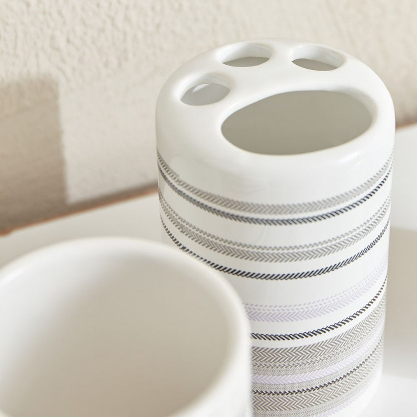 Nexus 4-Piece Ceramic Bathroom Accessory Set-Bathroom Sets-image-2