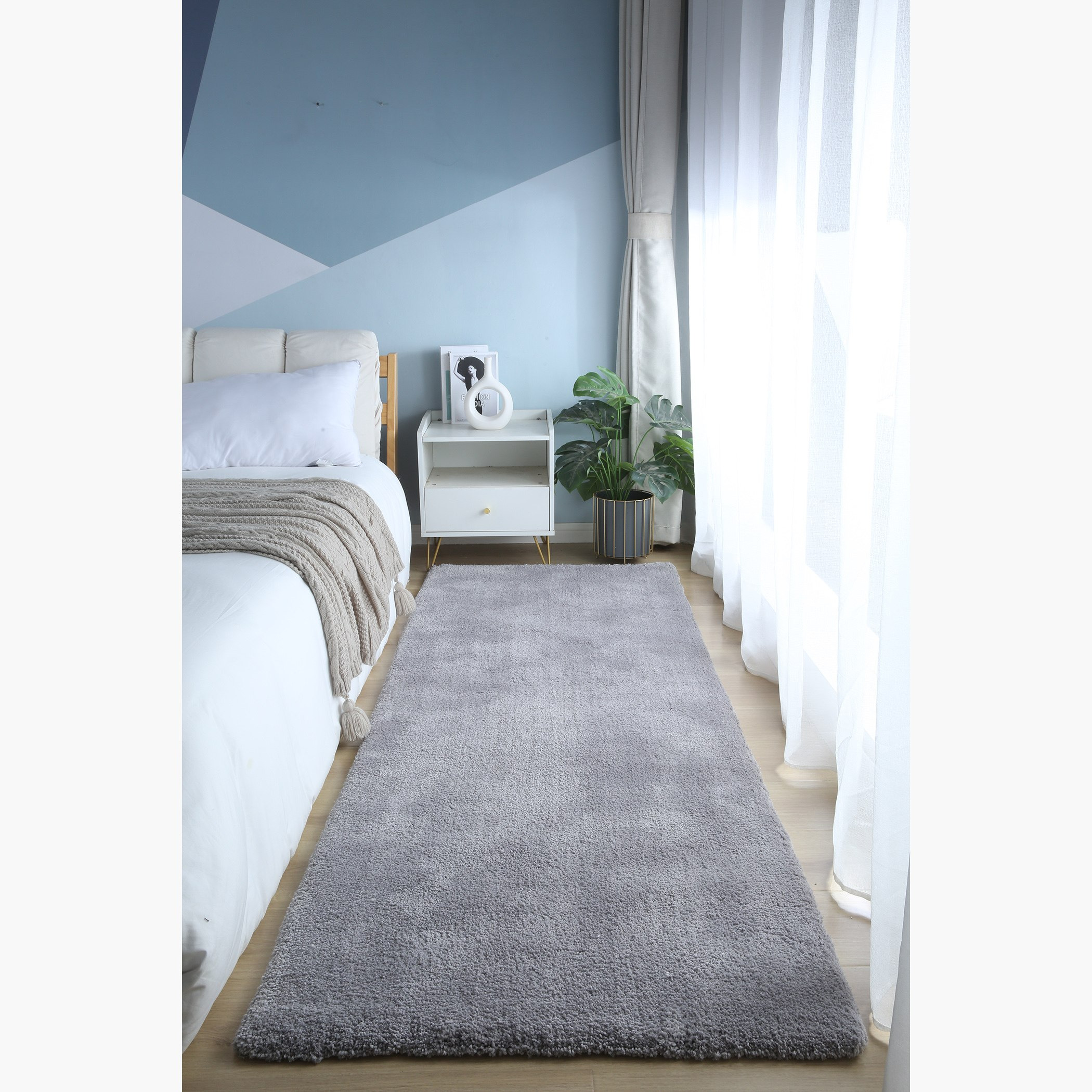 Luxury Microfiber Rug - 80x230 cm-hbxdecorandfurnishings-floorcoverings-rugs-image-1