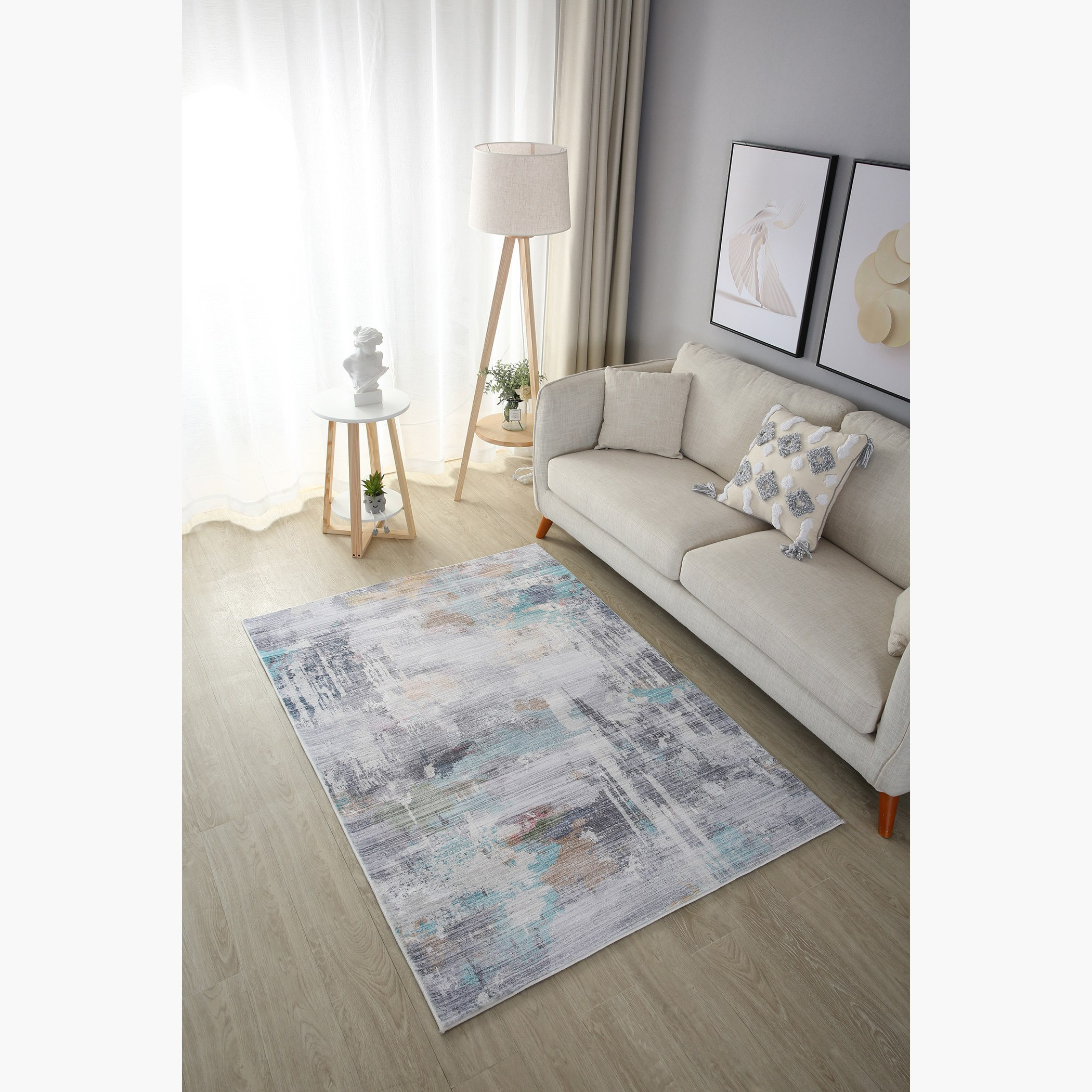 سجادة فرو مخملية بطبعات من بريستول - 120x170 سم-hbxdecorandfurnishings-floorcoverings-rugs-image-1