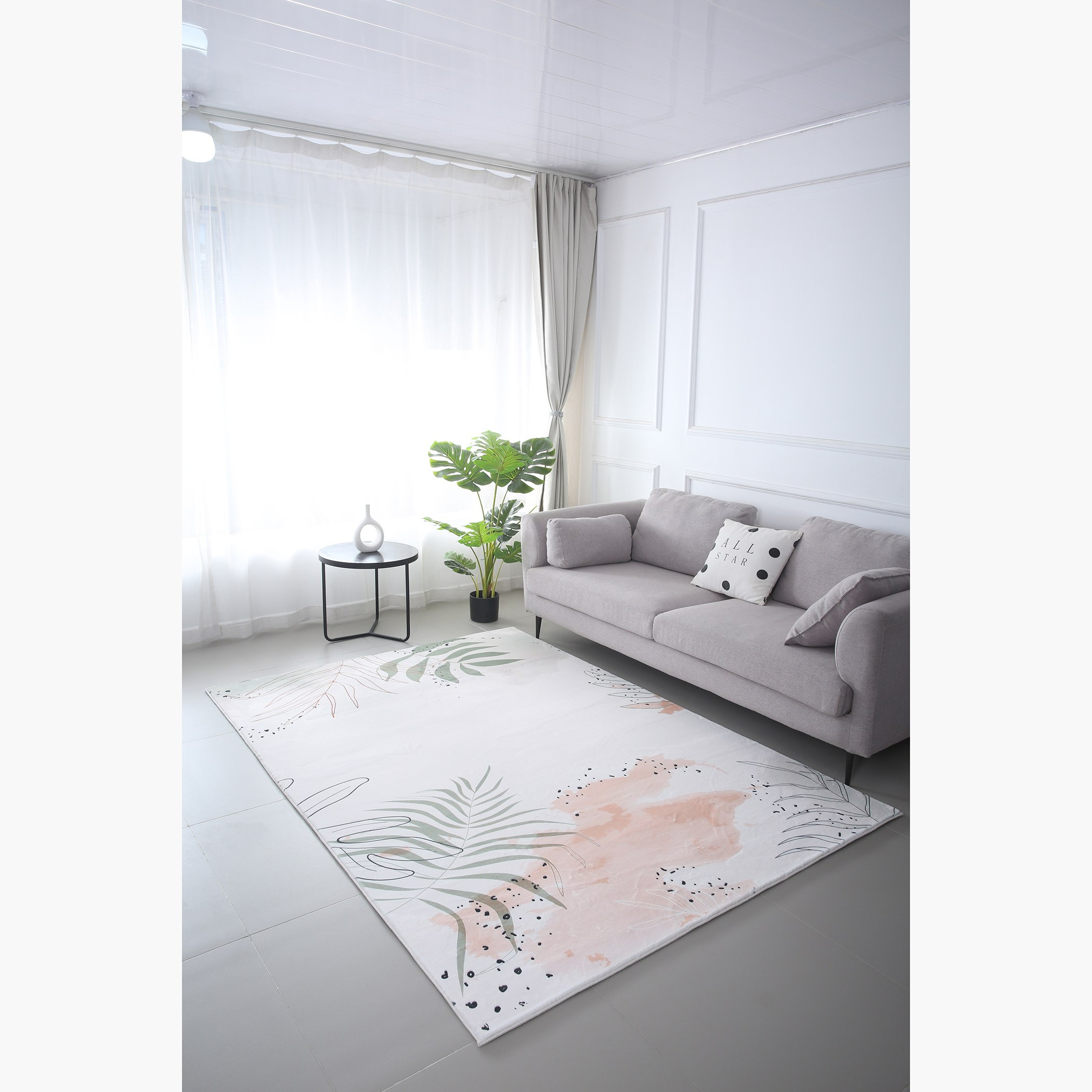 سجادة فرو مخملية بطبعات من ميلان - 160x230 سم-hbxdecorandfurnishings-floorcoverings-rugs-image-1