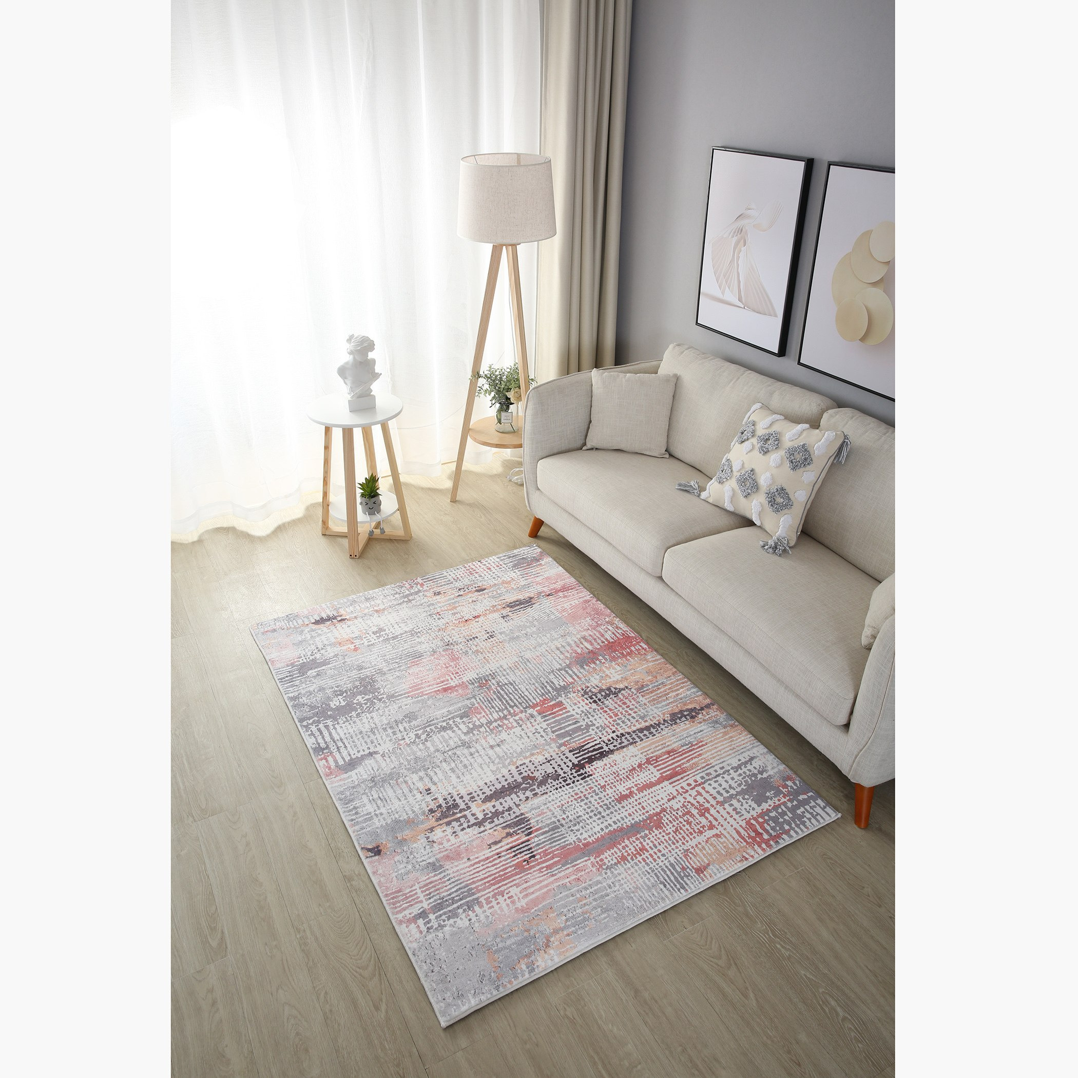 سجادة فرو مخملية بطبعات من ميلان - 120x170 سم-hbxdecorandfurnishings-floorcoverings-rugs-image-1