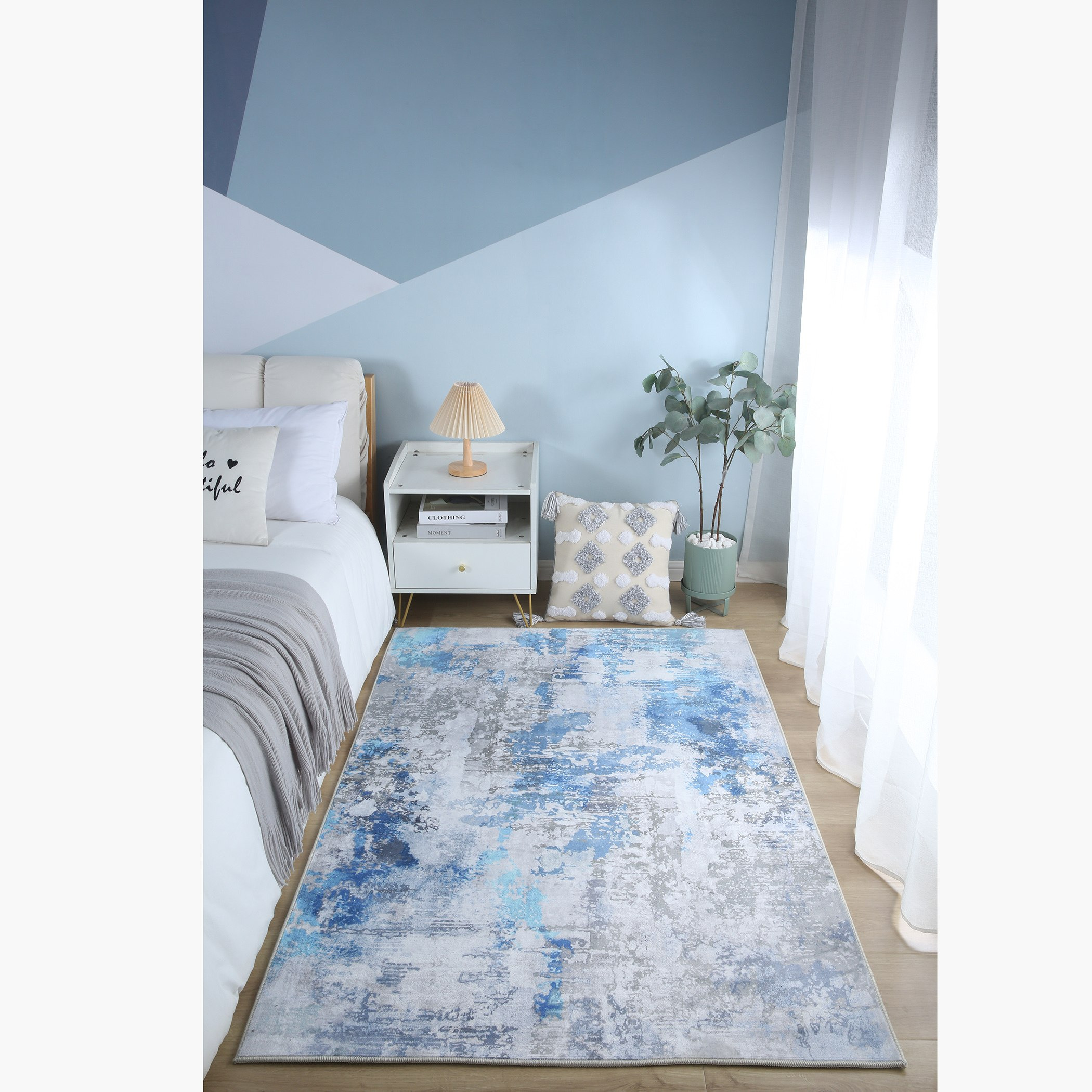 سجادة فلانيل بطبعات من ويلز - 110x160 سم-hbxdecorandfurnishings-floorcoverings-rugs-image-1