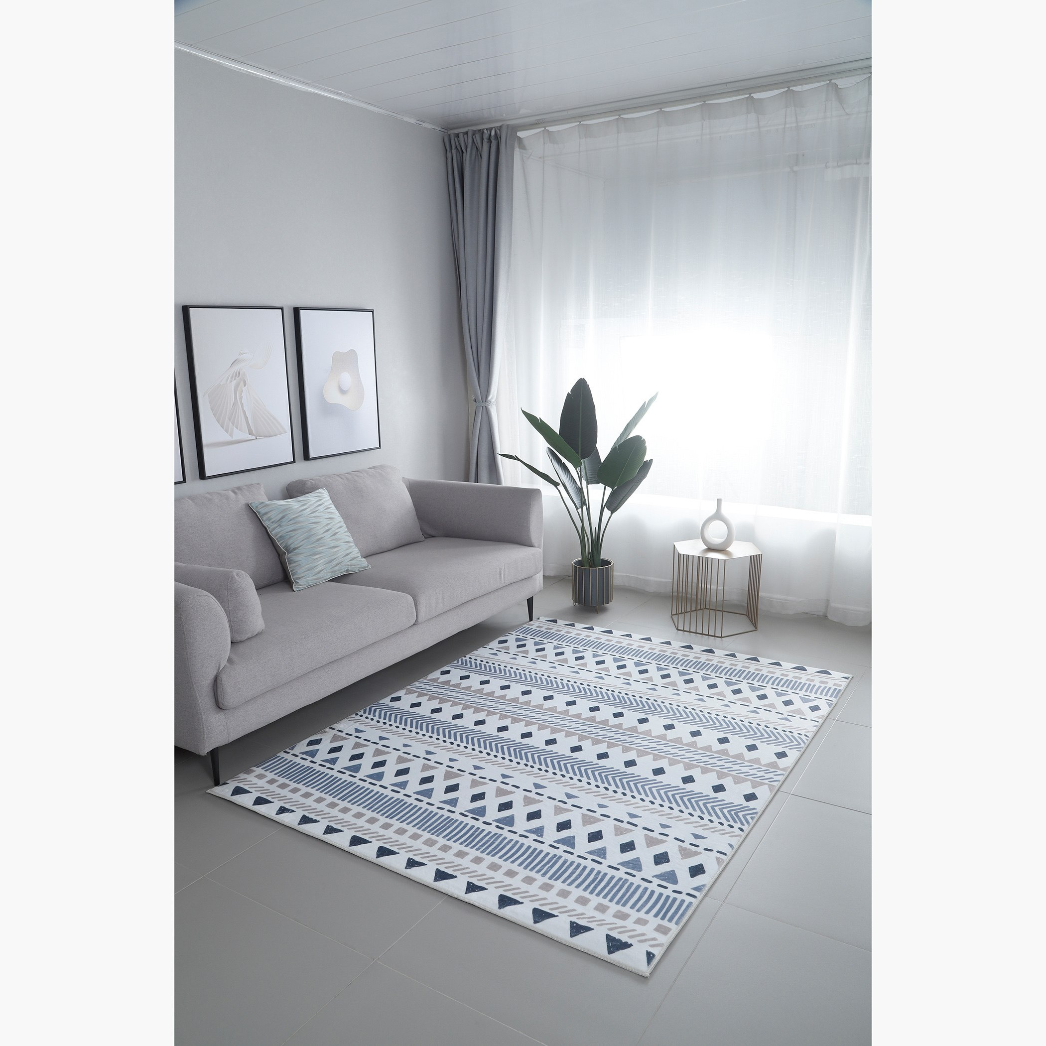 سجادة فلانيل بطبعات من أونتاريو - 150x200 سم-hbxdecorandfurnishings-floorcoverings-rugs-image-1