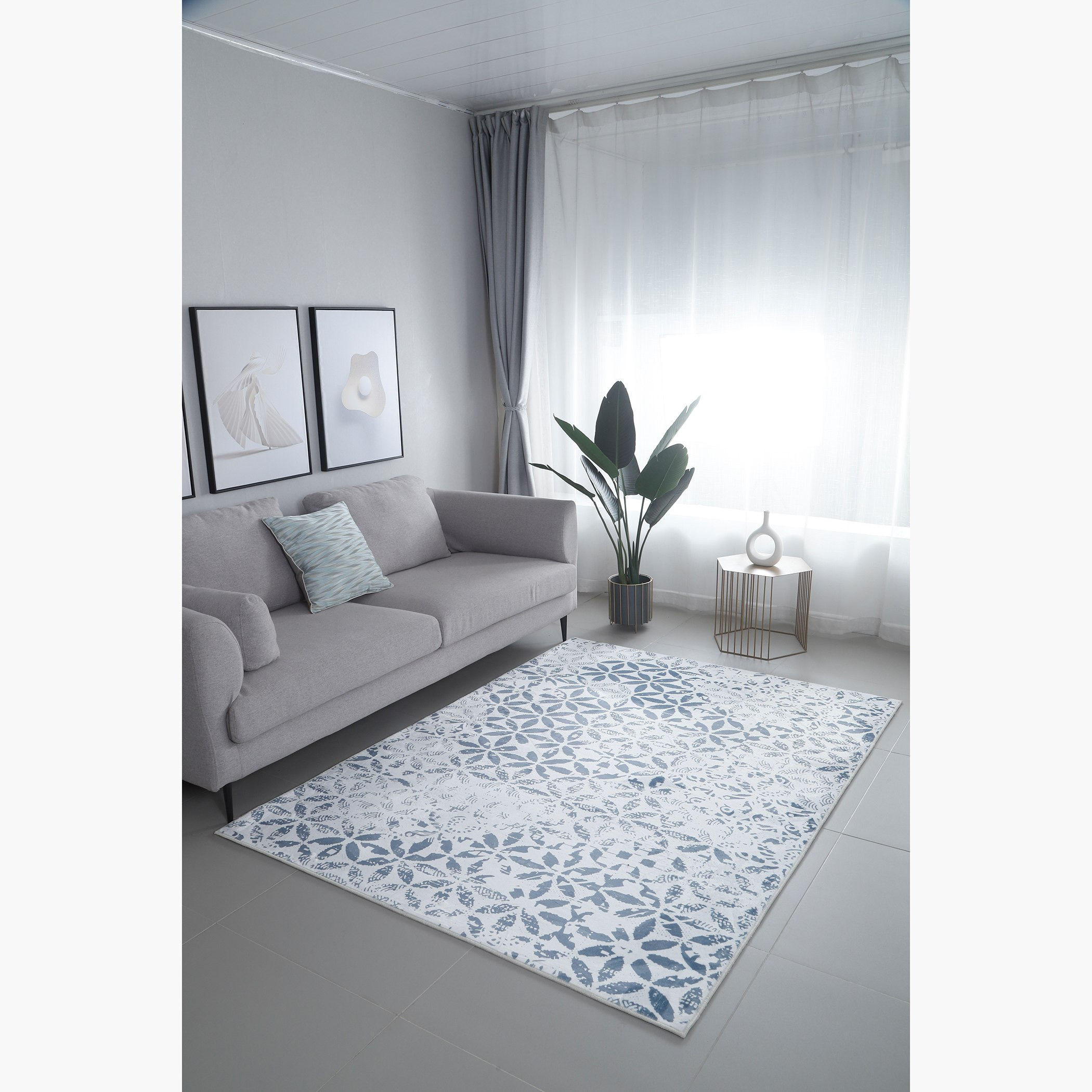 سجادة فلانيل بطبعات من ويلز - 150x200 سم-hbxdecorandfurnishings-floorcoverings-rugs-image-1