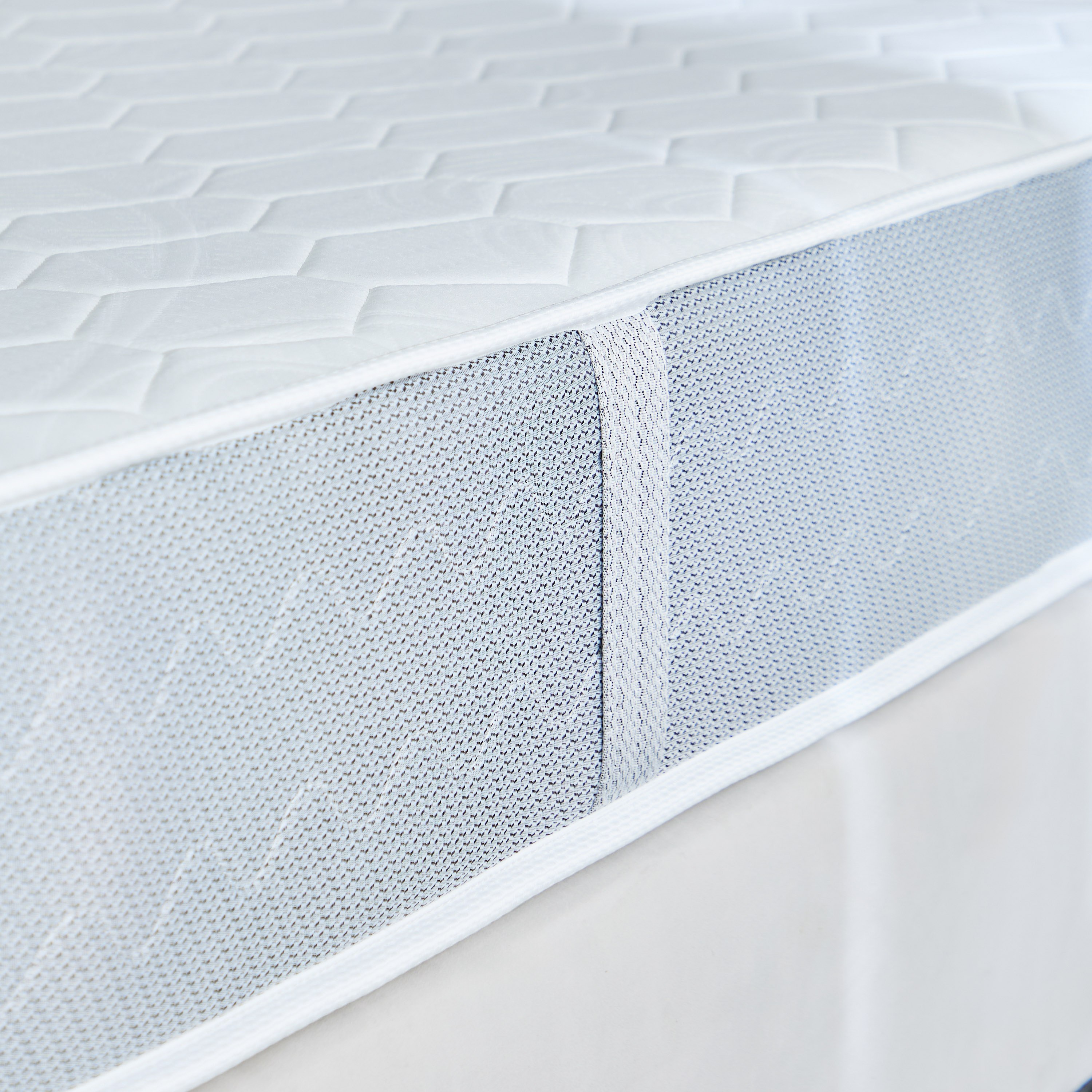 SleepEase iDreamSleep Knitted Breathable Fabric Bonnell Spring Single Mattress - 90x190x21 cm-PROMO_HB_KSA_HBX10_190925-image-6