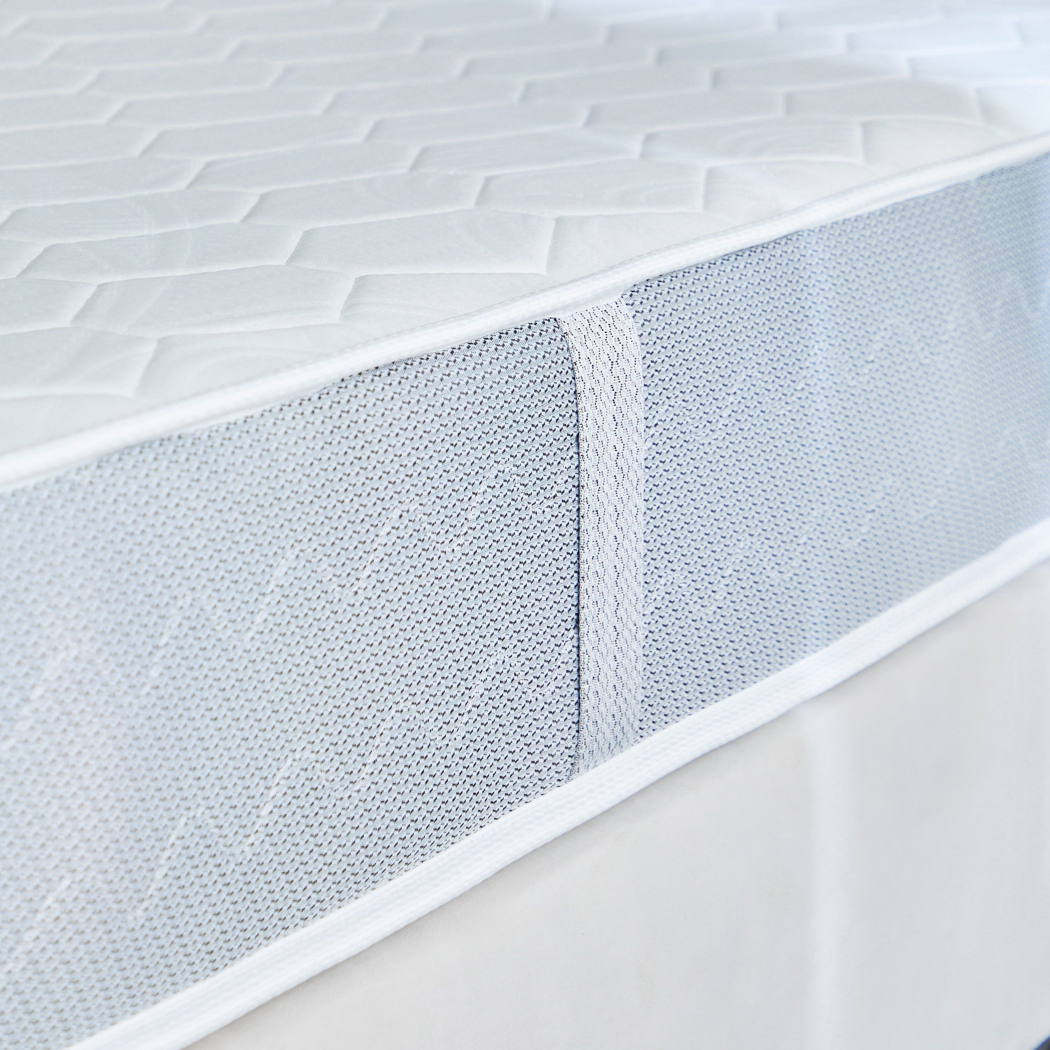 SleepEase iDreamSleep Knitted Breathable Fabric Bonnell Spring King Mattress - 180x200x21 cm-hbxfurniture-mattresses-king-image-7
