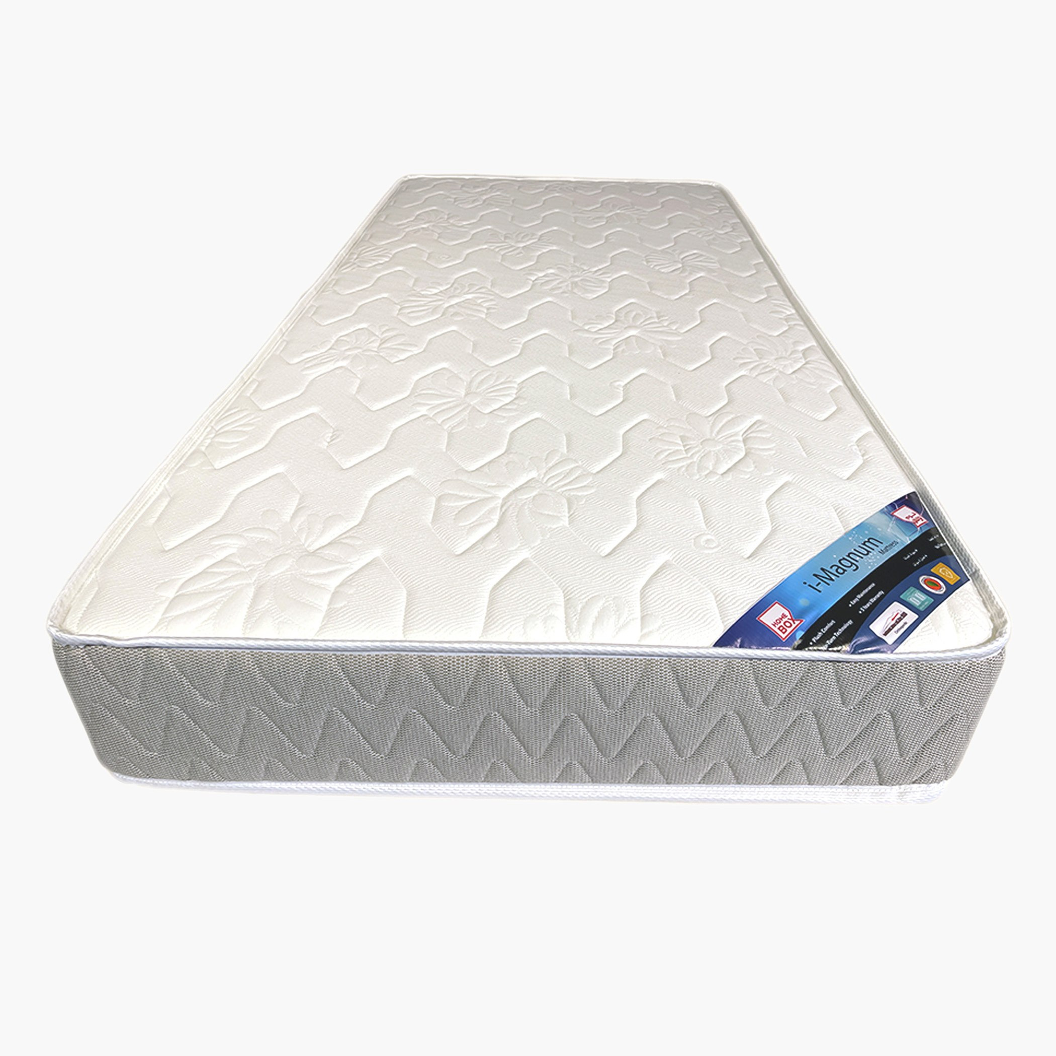 SleepNest iMagnum Knitted Fabric Medium Firm Pocket Spring Twin Mattress - 120x200x22 cm-hbxfurniture-mattresses-twin-image-2