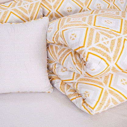 Valencia Canary 5-Piece Printed Cotton Twin BIAB Comforter Set - 160x220 cms