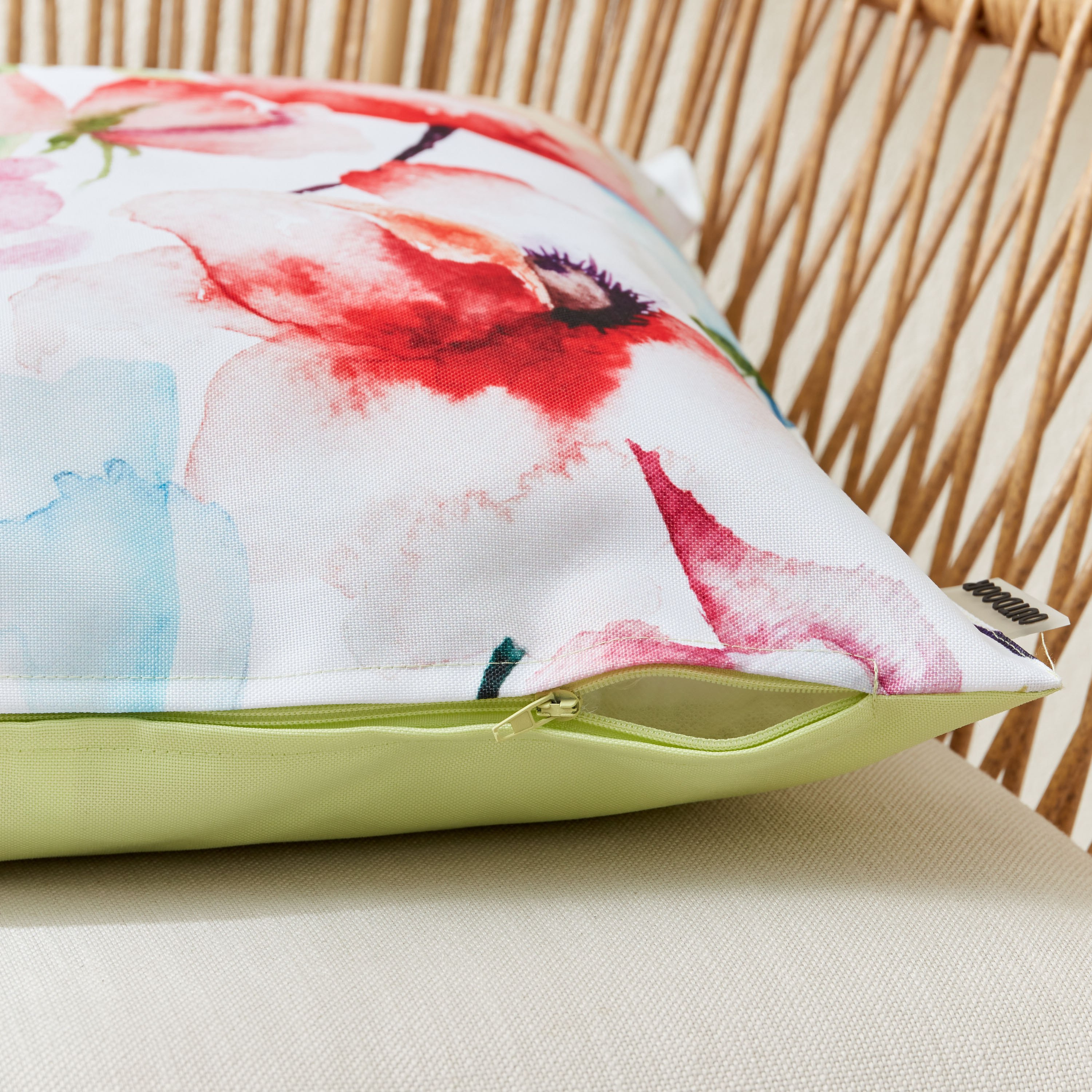 غطاء وسادة خارجي بطبعات زهرة الخشخاش - 45x45 سم-hbxhomeware-cushionsandcovers-cushioncovers-image-3