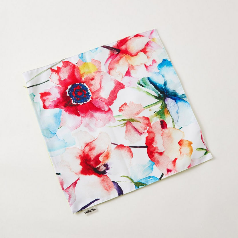 Poppy Print Outdoor Cushion Cover - 45x45 cm-Cushion Covers-image-4