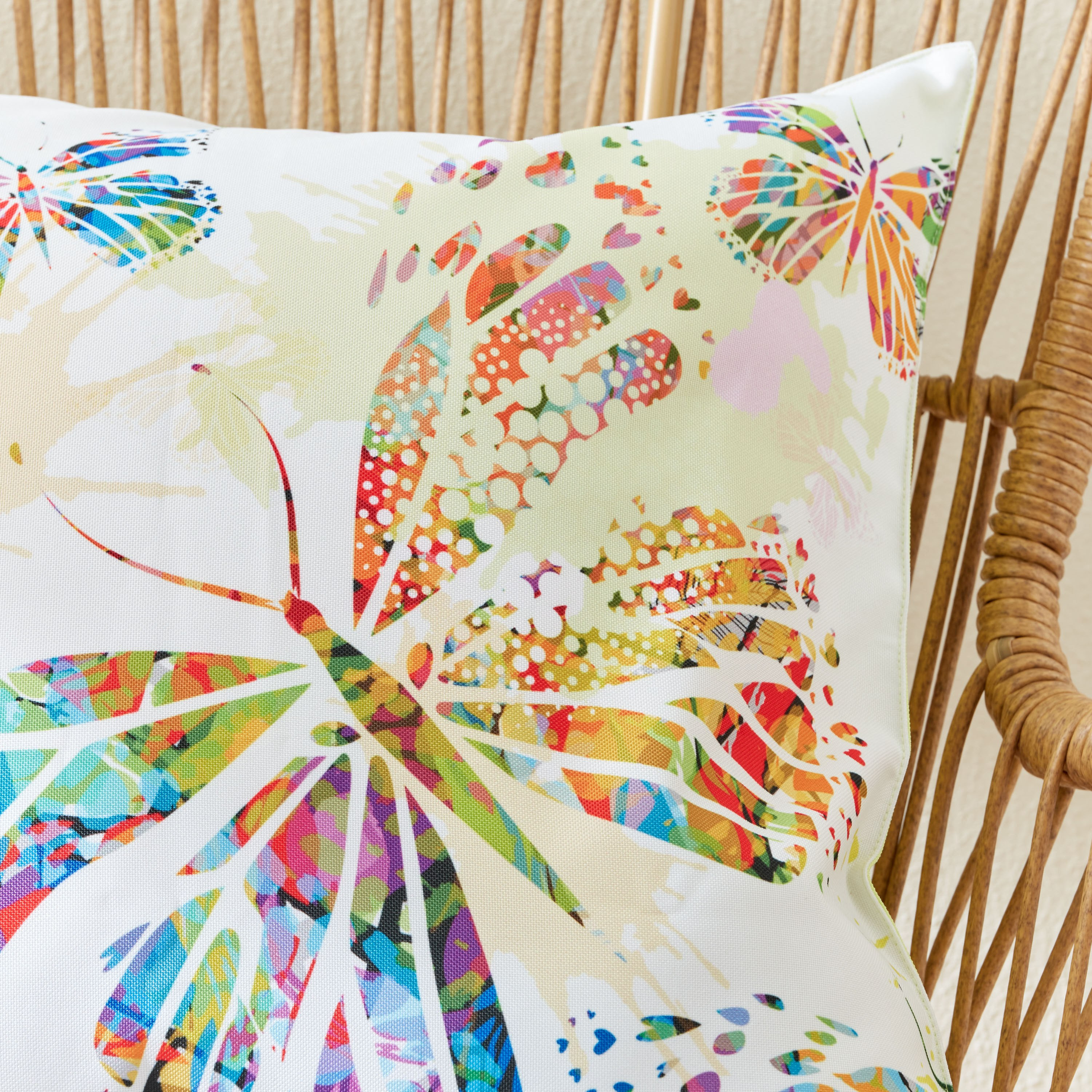 غطاء وسادة خارجي بطبعات فراشة - 45x45 سم-hbxhomeware-cushionsandcovers-cushioncovers-image-2