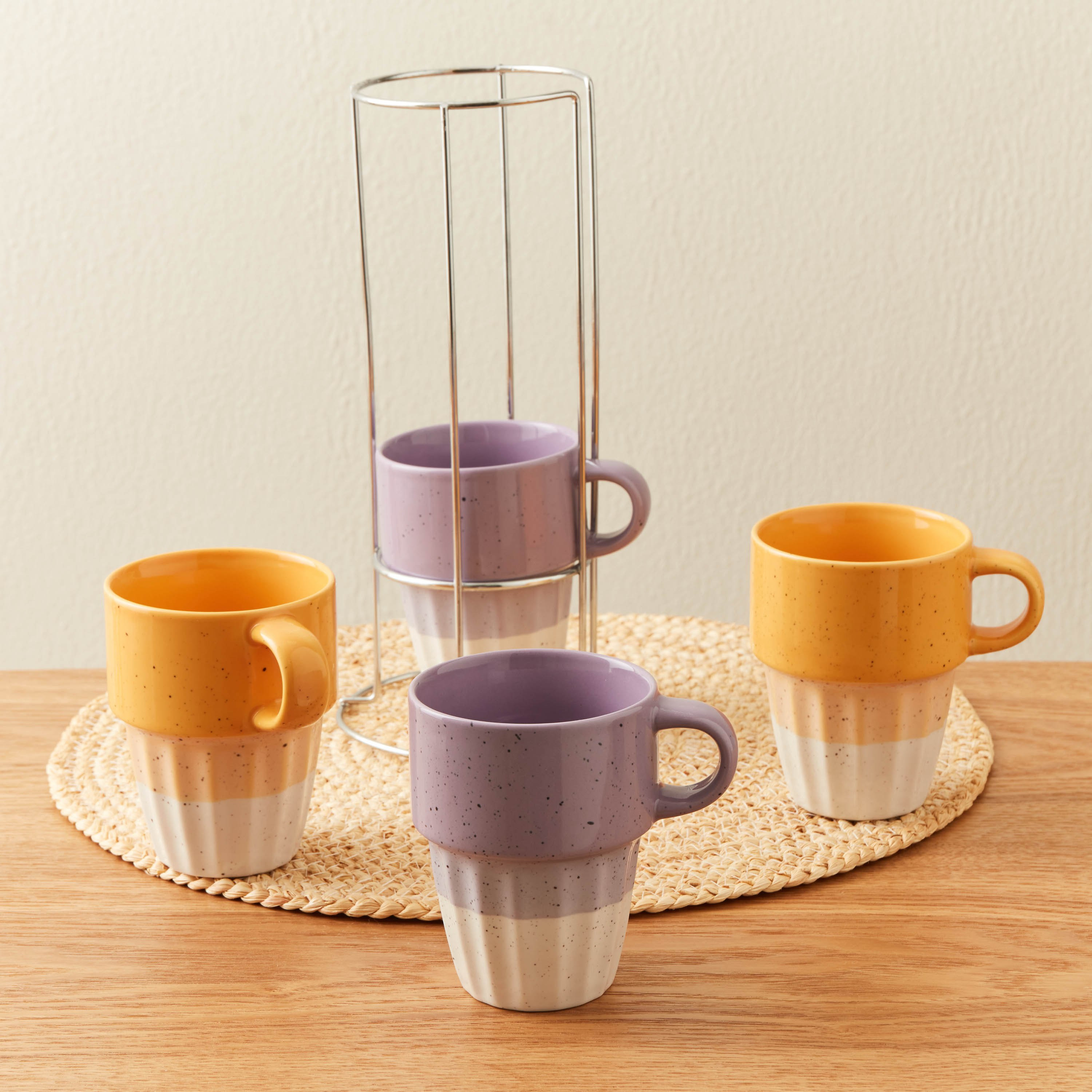 Galexia 5-Piece Stackable Mug Set-hbxhomeware-diningandtabletop-coffeeandteasets-image-3