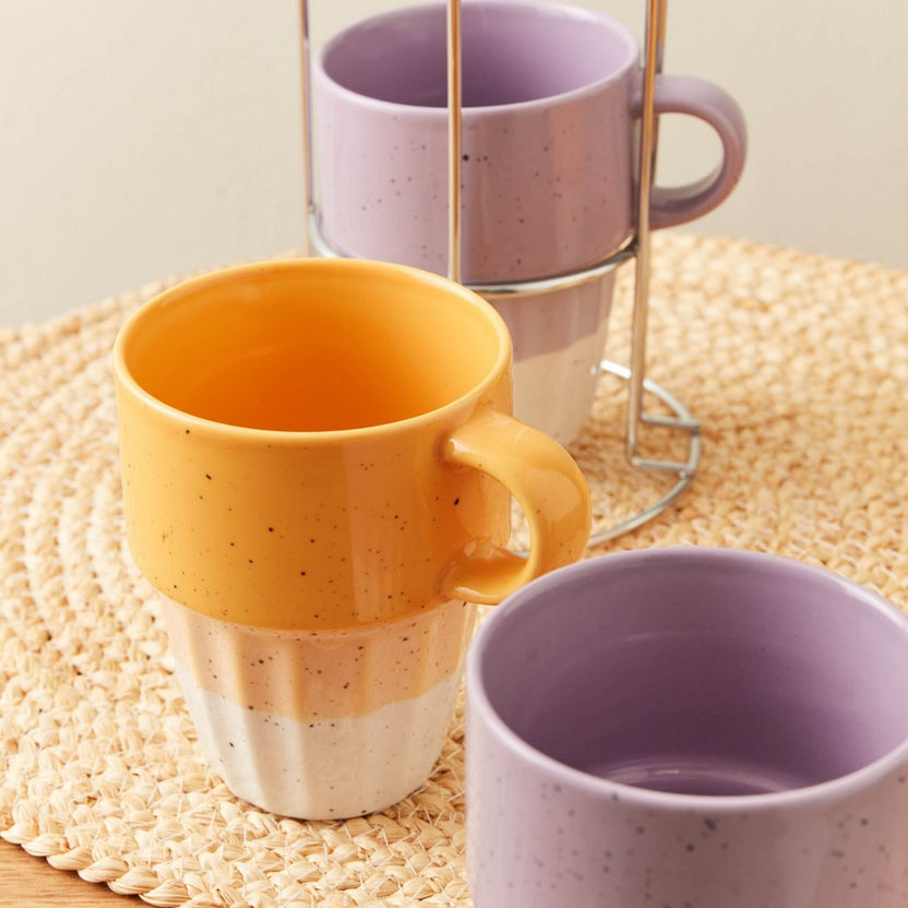 Galexia 5-Piece Stackable Mug Set-Coffee and Tea Sets-image-3