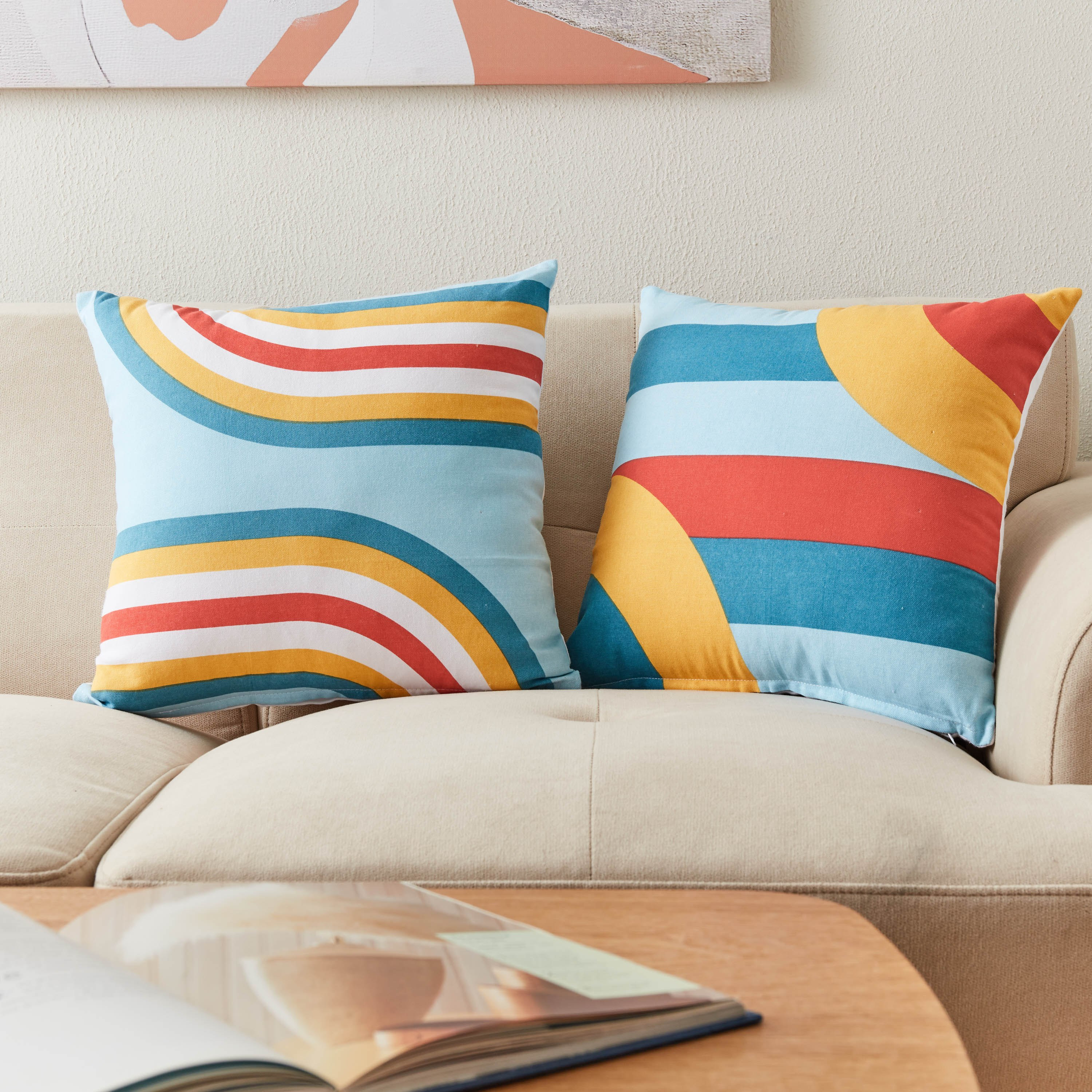 طقم غطاء وسادة بطبعات قطعتين من فريدا - 40x40 سم-hbxhomeware-cushionsandcovers-cushioncovers-image-2