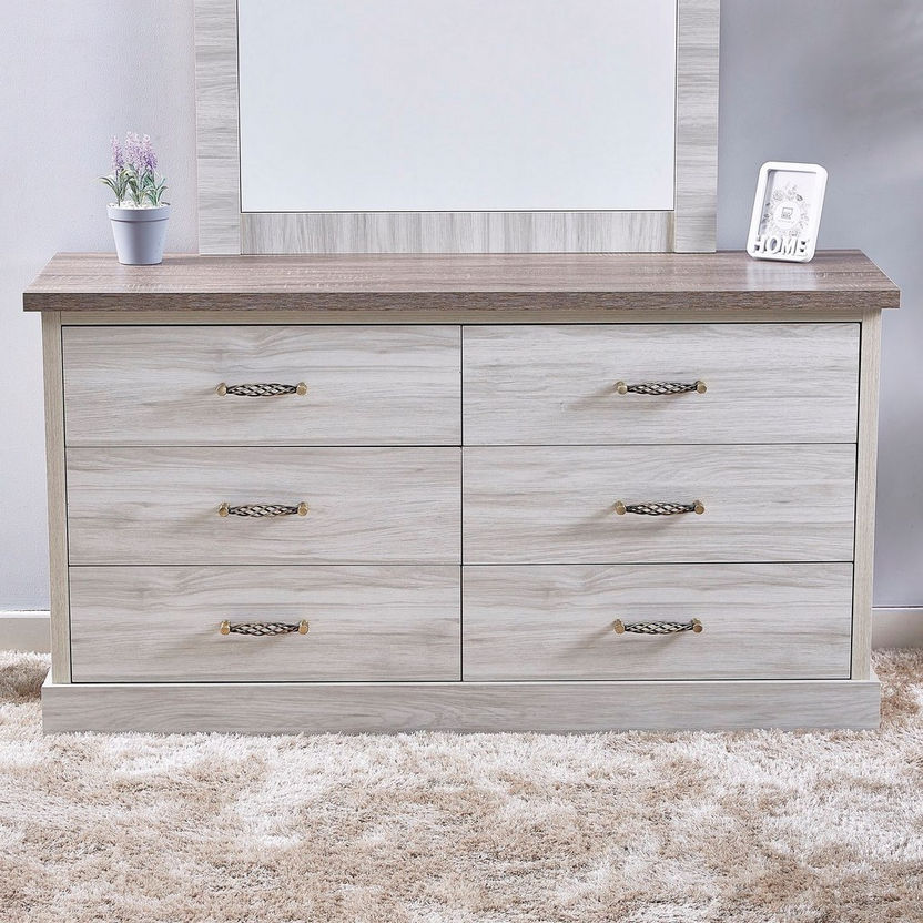 Angelic 6-Drawer Master Dresser without Mirror-Dressers and Mirrors-image-1