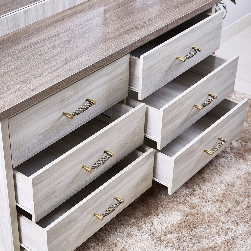 Angelic 6-Drawer Master Dresser without Mirror-Dressers and Mirrors-image-2