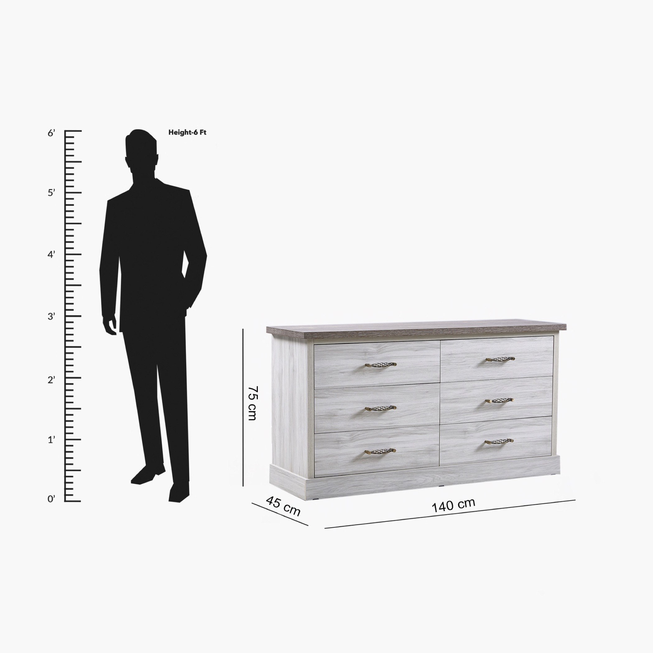 Angelic 6-Drawer Master Dresser without Mirror-hbxfurniture-bedroom-dressersandmirrors-image-9