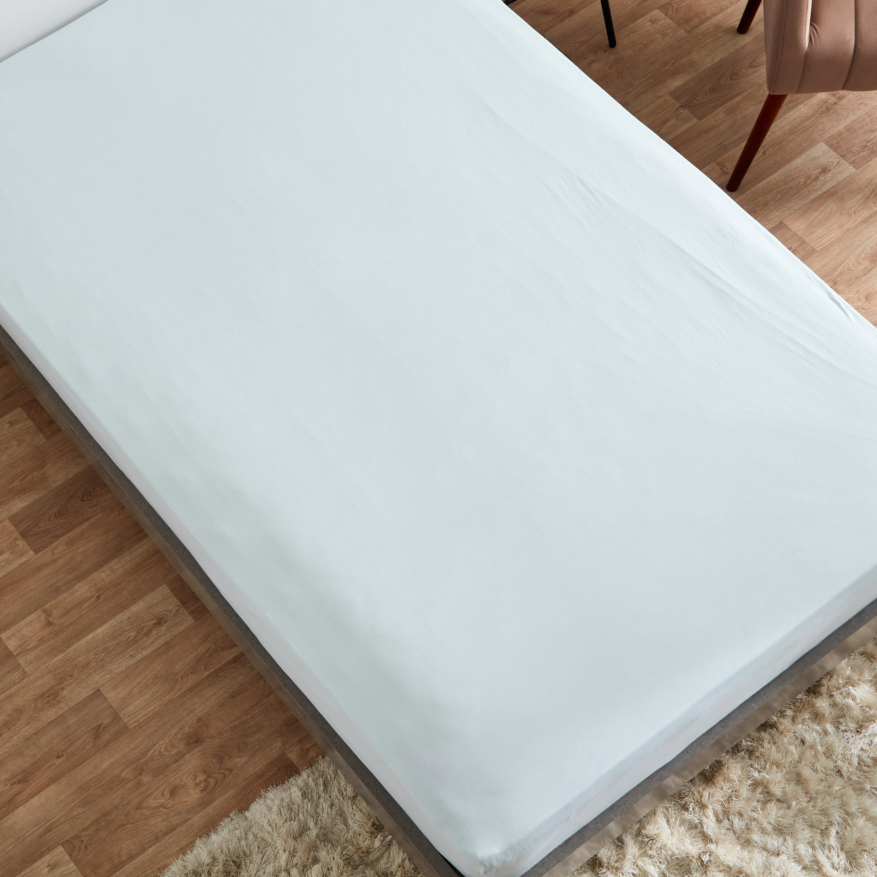 شرشف مطاطي مزدوج جيرسي من سوبر سوفت - 120×200+33 سم-hbxhomeware-hbxbedroom-image-3