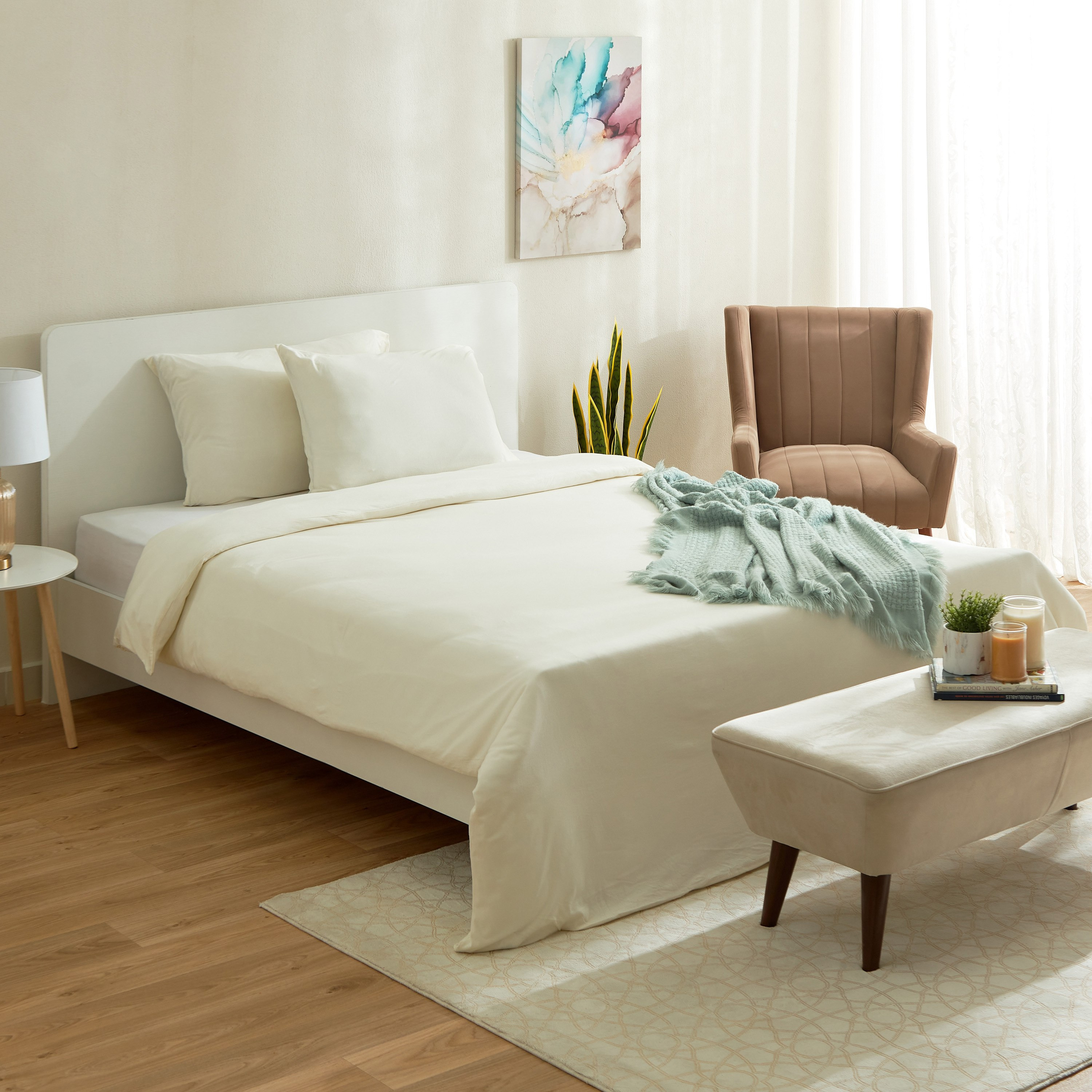 طقم غطاء لحاف كوين 4 قطع جيرسي من سوبر سوفت - 200x240 سم-hbxhomeware-hbxdecorandfurnishings-image-9
