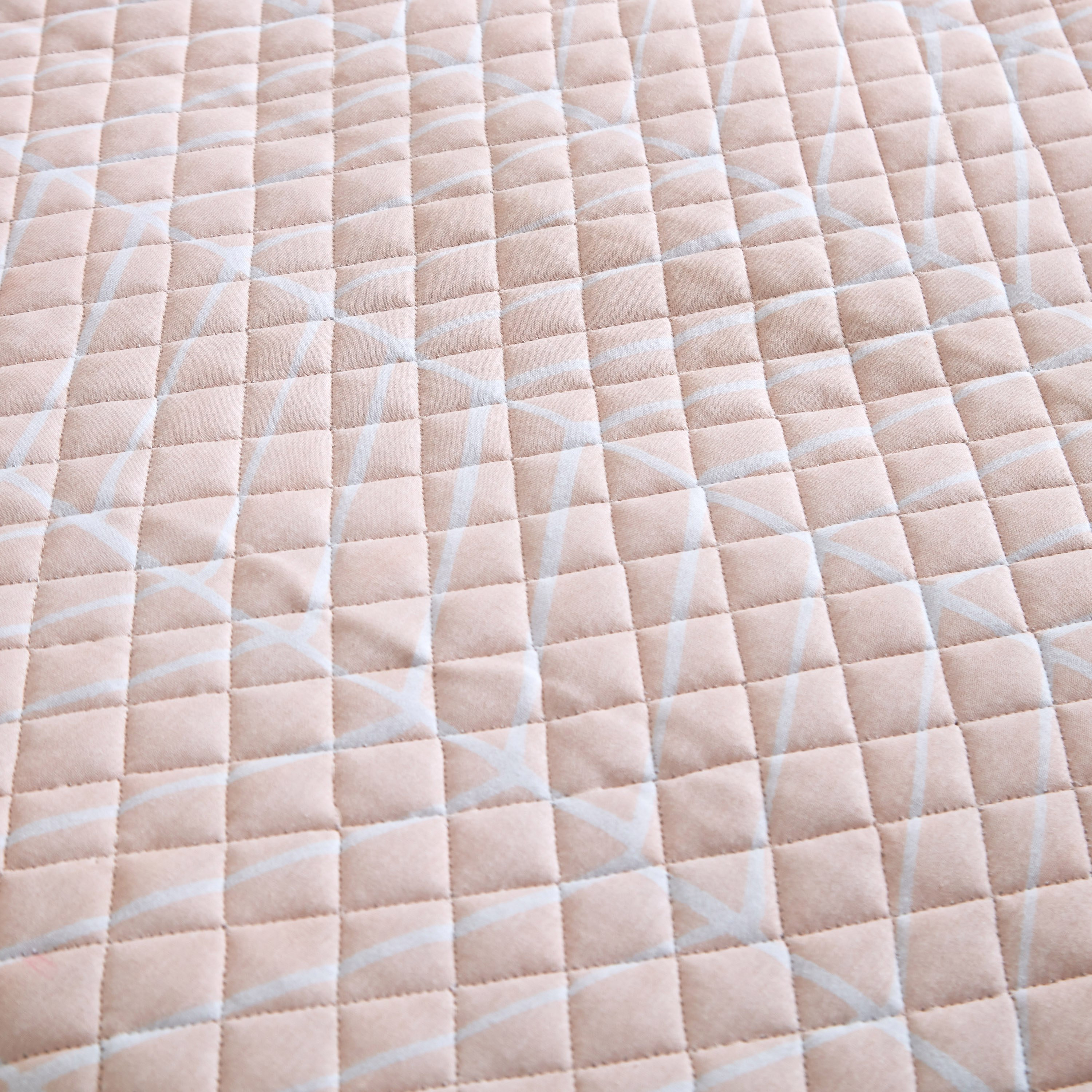 مفرش سرير جيرسي مزدوج فائق النعومة بطبعات شيفرون - 150×200 سم-hbxdecorandfurnishings-bedding-bedspreadsandquilts-image-6