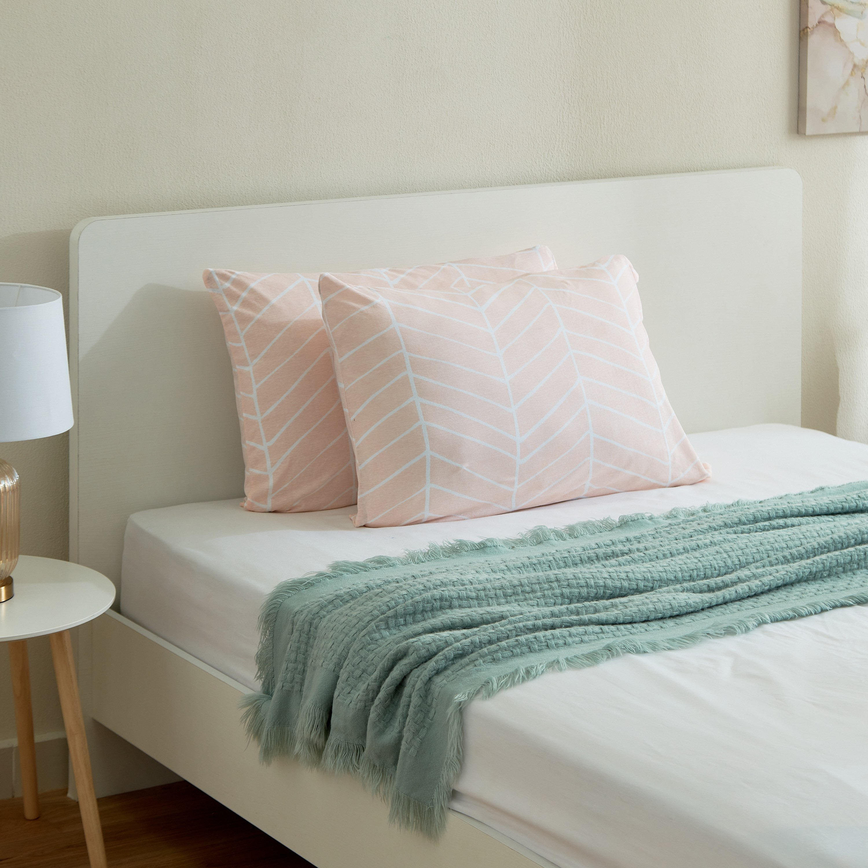 طقم غطاء وسادة جيرسي يستخدم على الوجهين قطعتين بطبعات شيفرون من سوبر سوفت - 50x75 سم-hbxhomeware-hbxbedroom-image-5