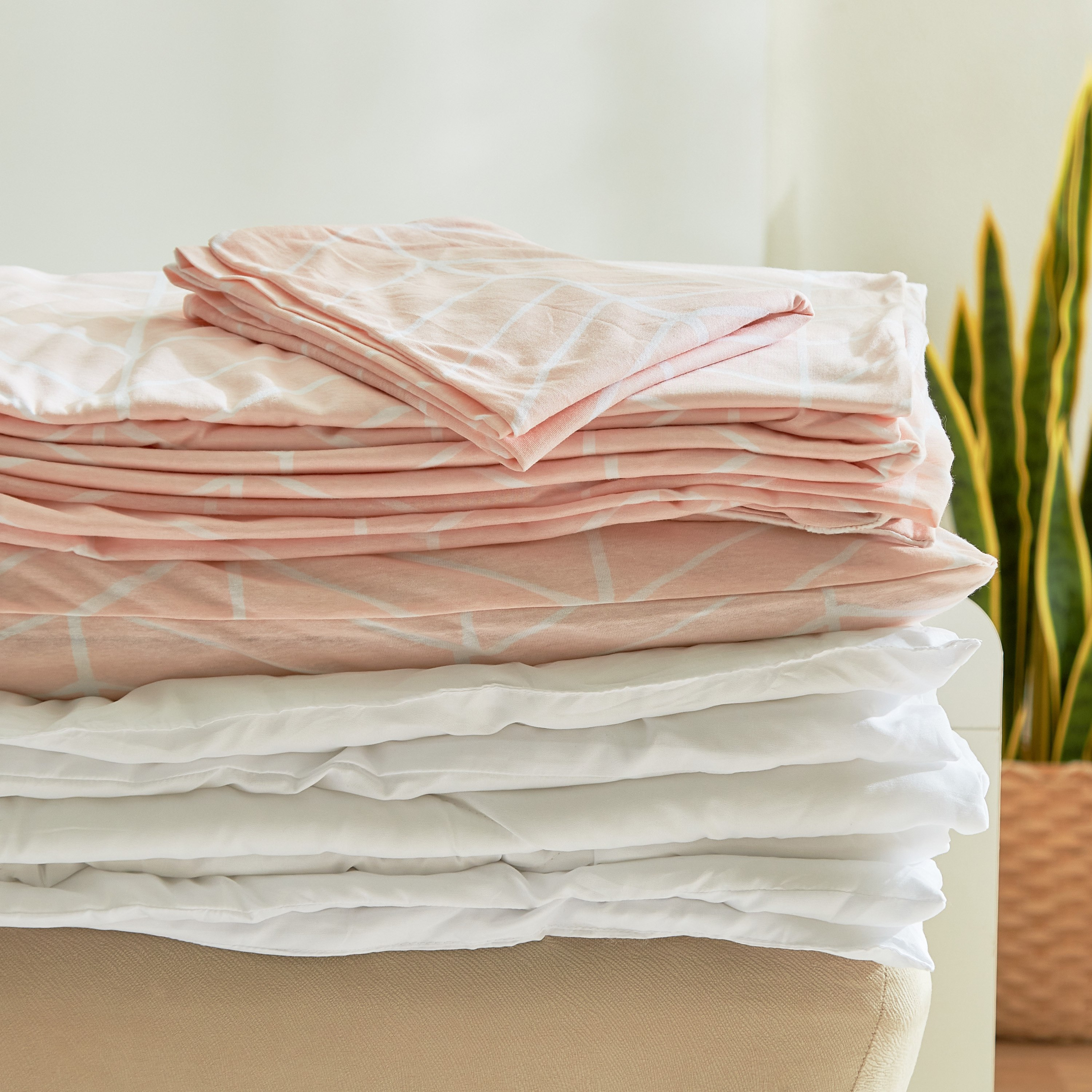 طقم غطاء وسادة جيرسي يستخدم على الوجهين قطعتين بطبعات شيفرون من سوبر سوفت - 50x75 سم-hbxhomeware-hbxbedroom-image-6
