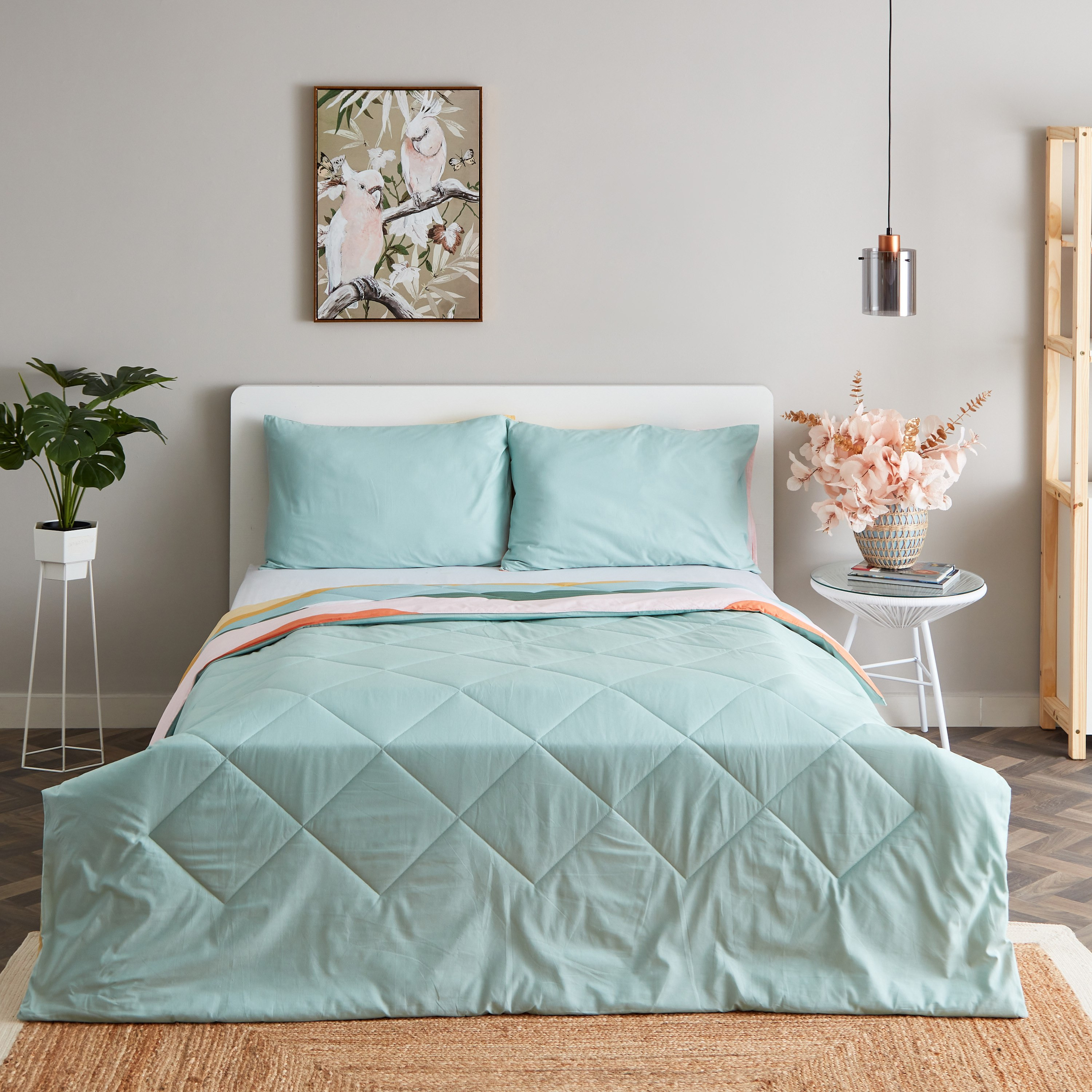 طقم لحاف قطن كوين يستخدم على الوجهين 3 قطع بطبعات من زايلا - 200x240 سم-hbxhomeware-hbxdecorandfurnishings-image-3