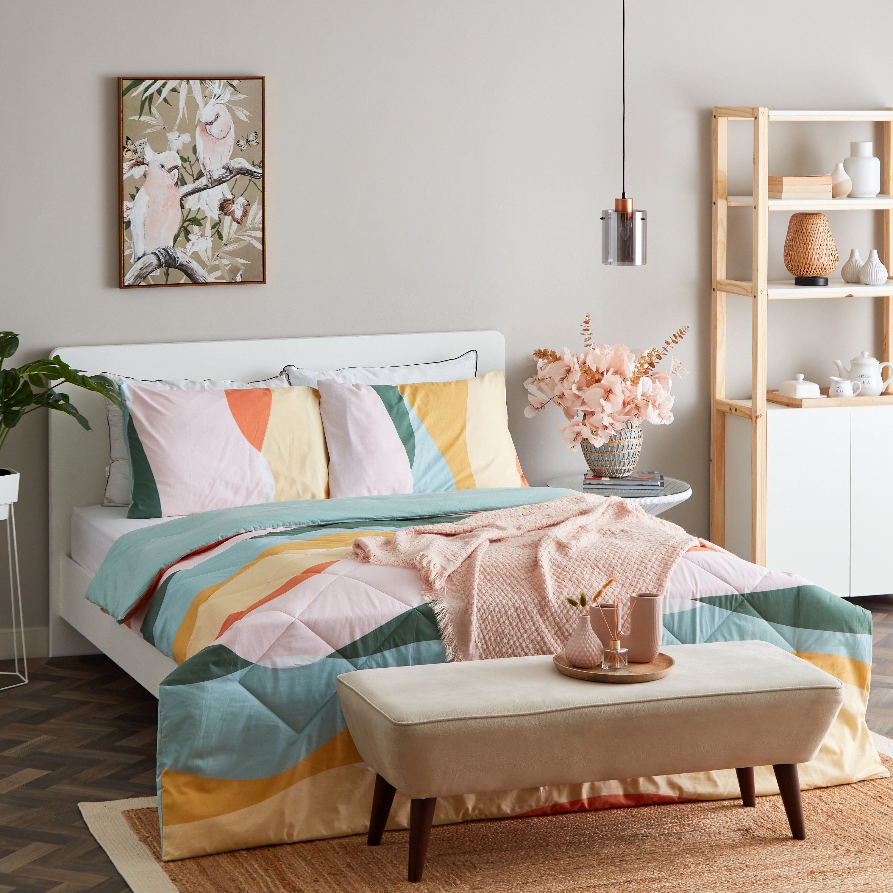طقم لحاف قطن كوين يستخدم على الوجهين 3 قطع بطبعات من زايلا - 200x240 سم-hbxhomeware-hbxdecorandfurnishings-image-9