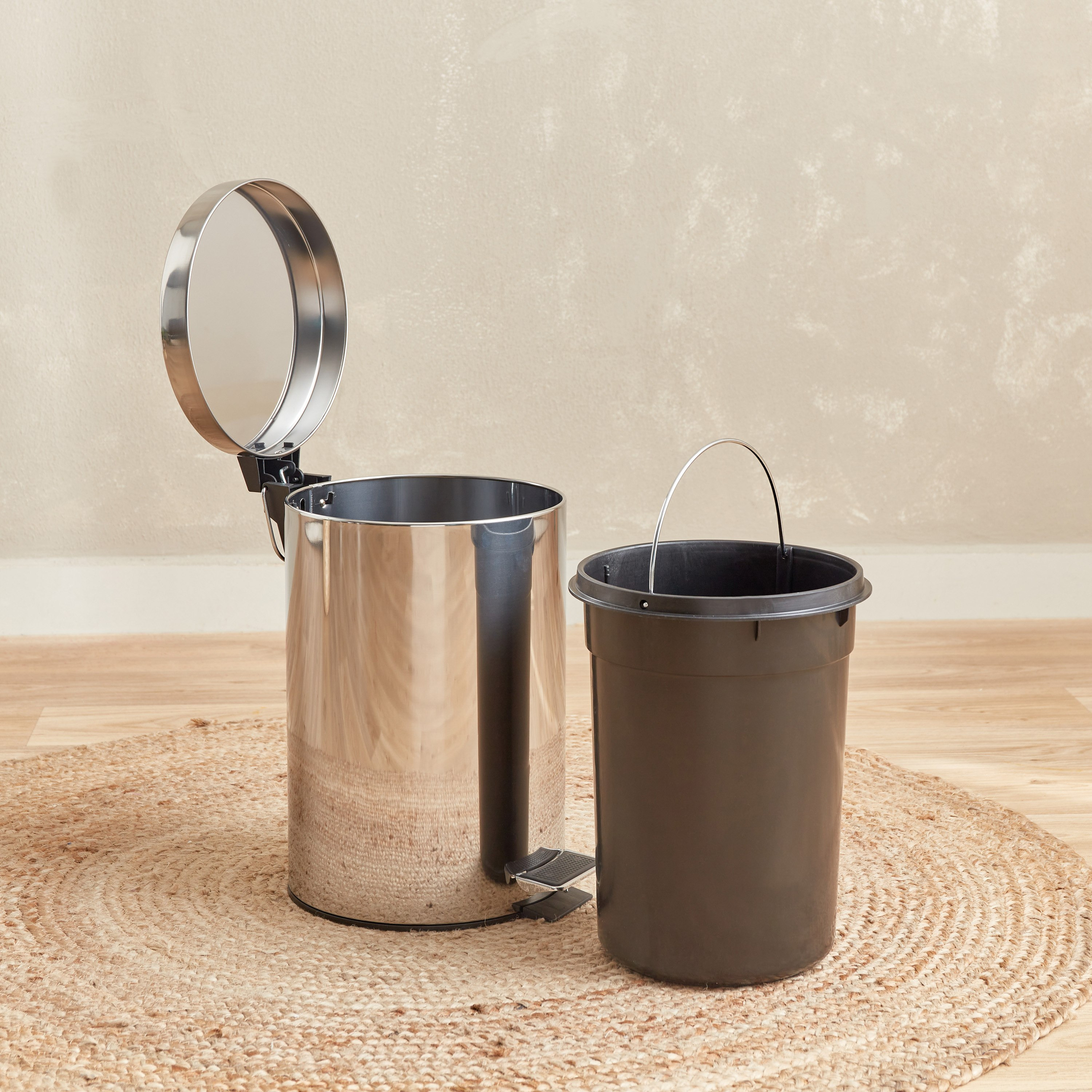 سلّة نفايات ستانلس ستيل بدواسة من تمارا - 12 لتر-hbxhomeware-hbxbathroom-image-2