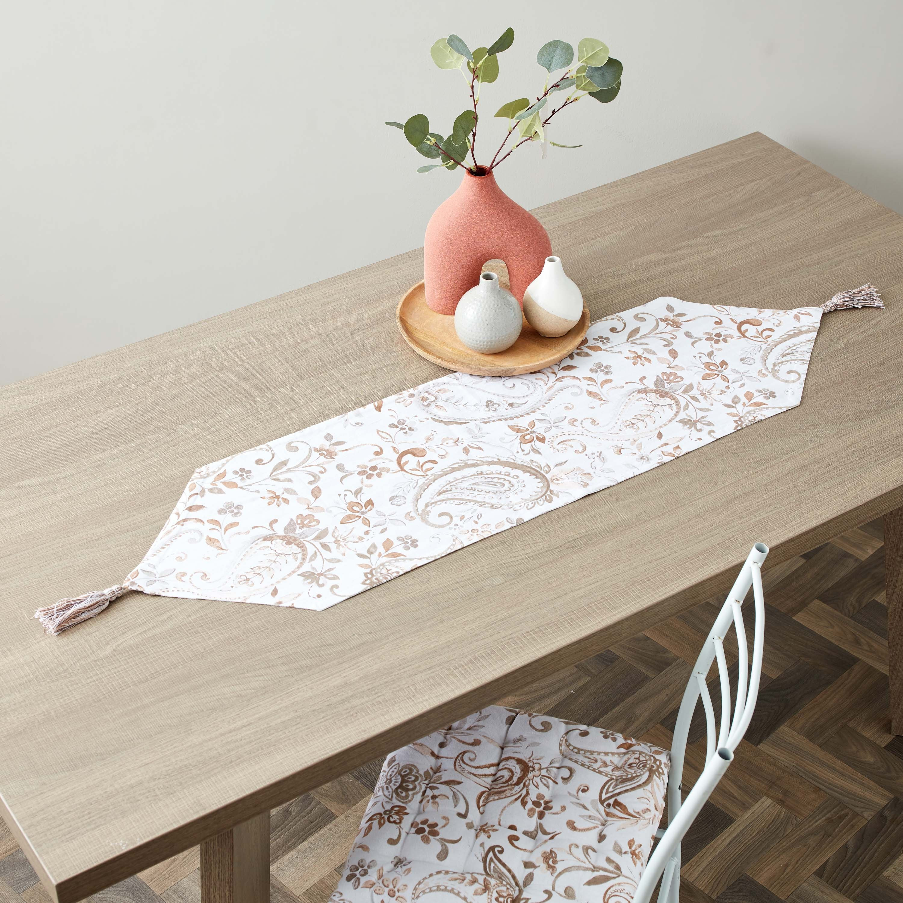 مفرش طاولة بيزلي قابل للانعكاس من هارلي سيانا - 33x120 سم-hbxdecorandfurnishings-homefurnishings-tablelinens-image-1