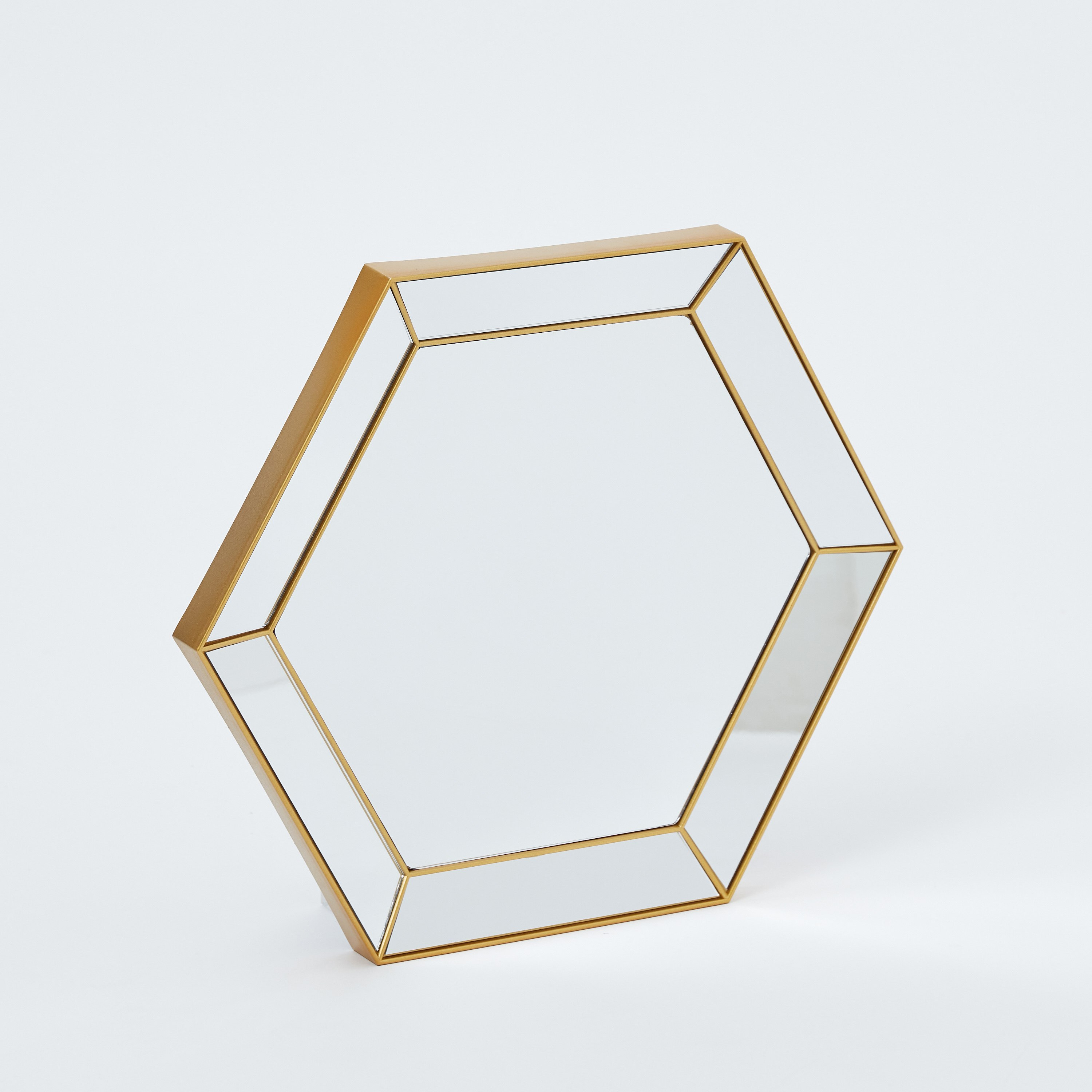 مرآة حائط سداسية للديكور من هايلي - 30x1.5x30 سم-hbxhomeware-hbxdecorandfurnishings-image-5