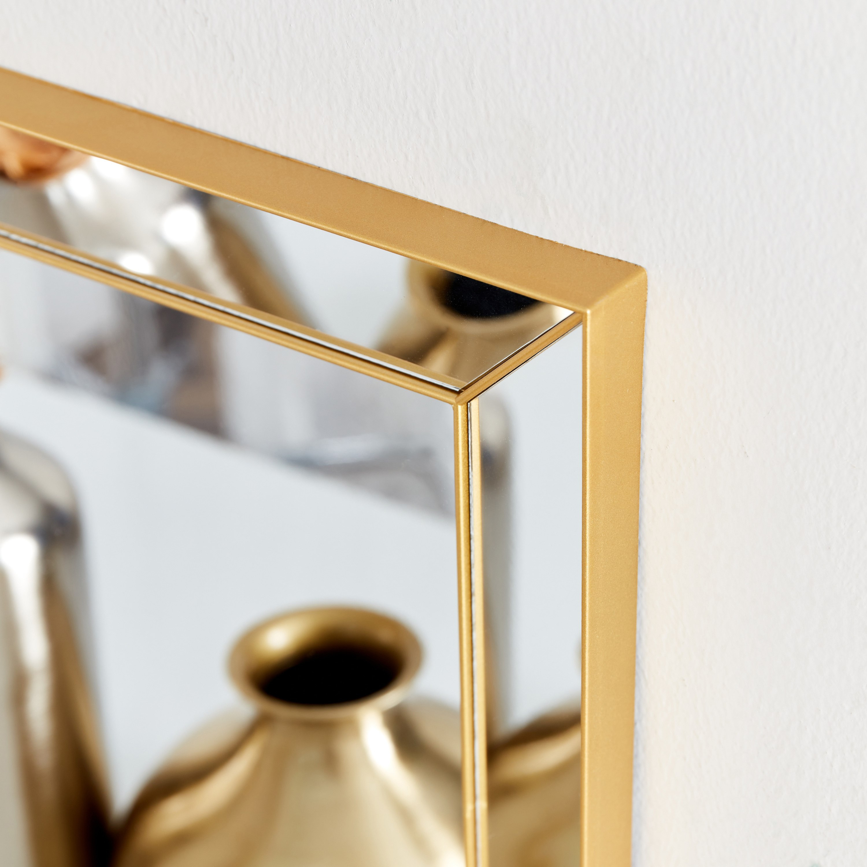 مرآة حائط مربعة للديكور من هايلي - 30x1.5x30 سم-hbxhomeware-hbxdecorandfurnishings-image-3