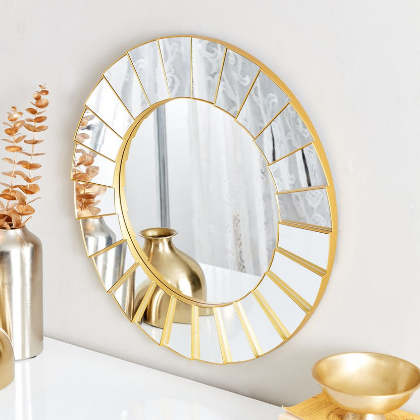 Hailee Modern Round Wall Mirror - 3x50 cm-Mirrors-image-1