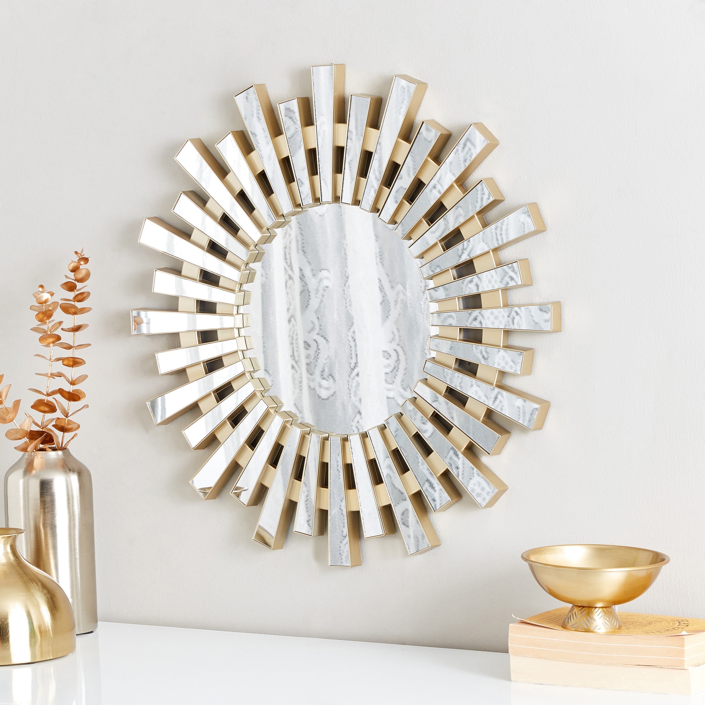 Hailee Decorative Designed Round Wall Mirror - 2x55 cm-PROMO_HB_AE_B1G1_250925-image-2