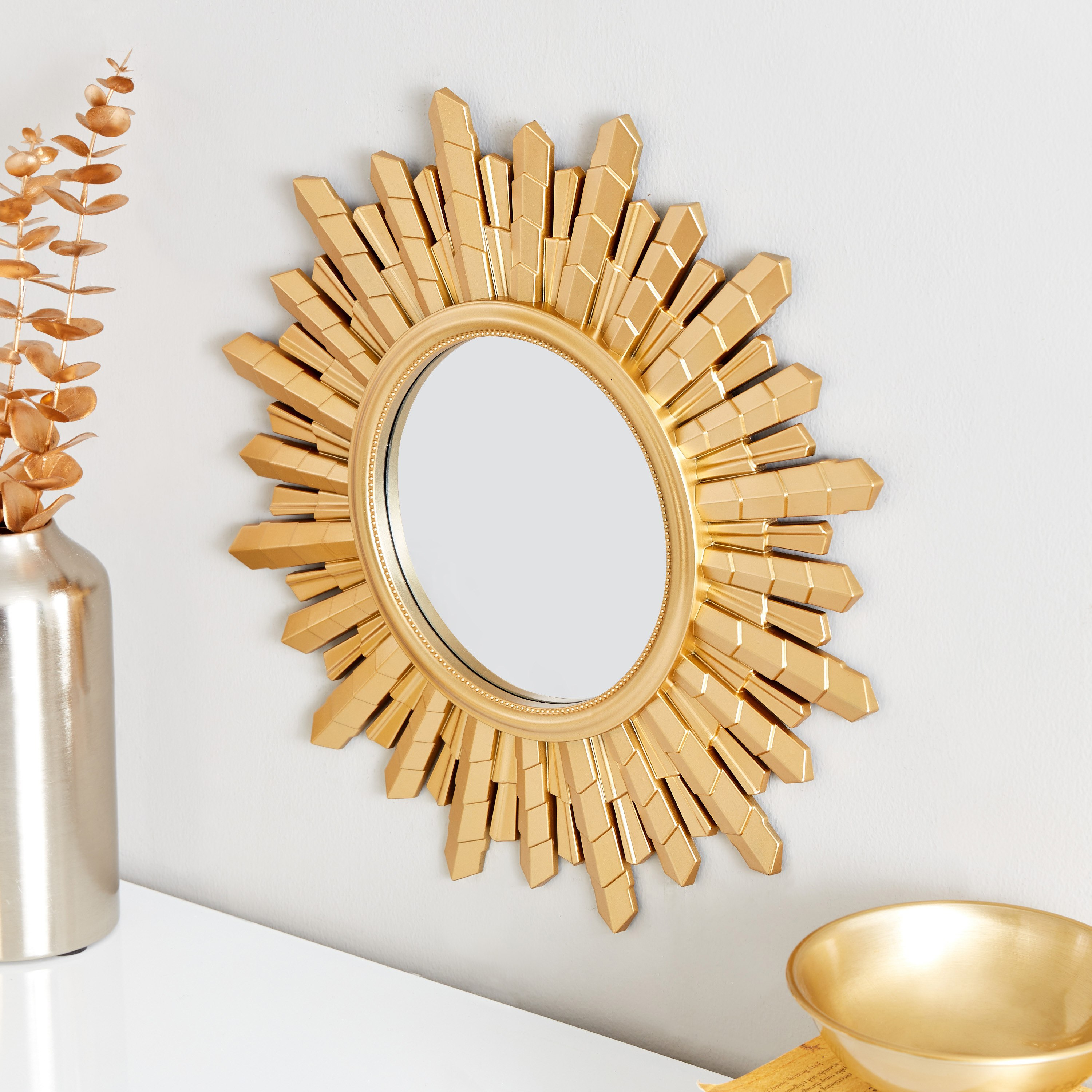مرآة حائط مستديرة بتصميم صن شاين من هايلي - 40 سم-hbxhomeware-hbxdecorandfurnishings-image-2