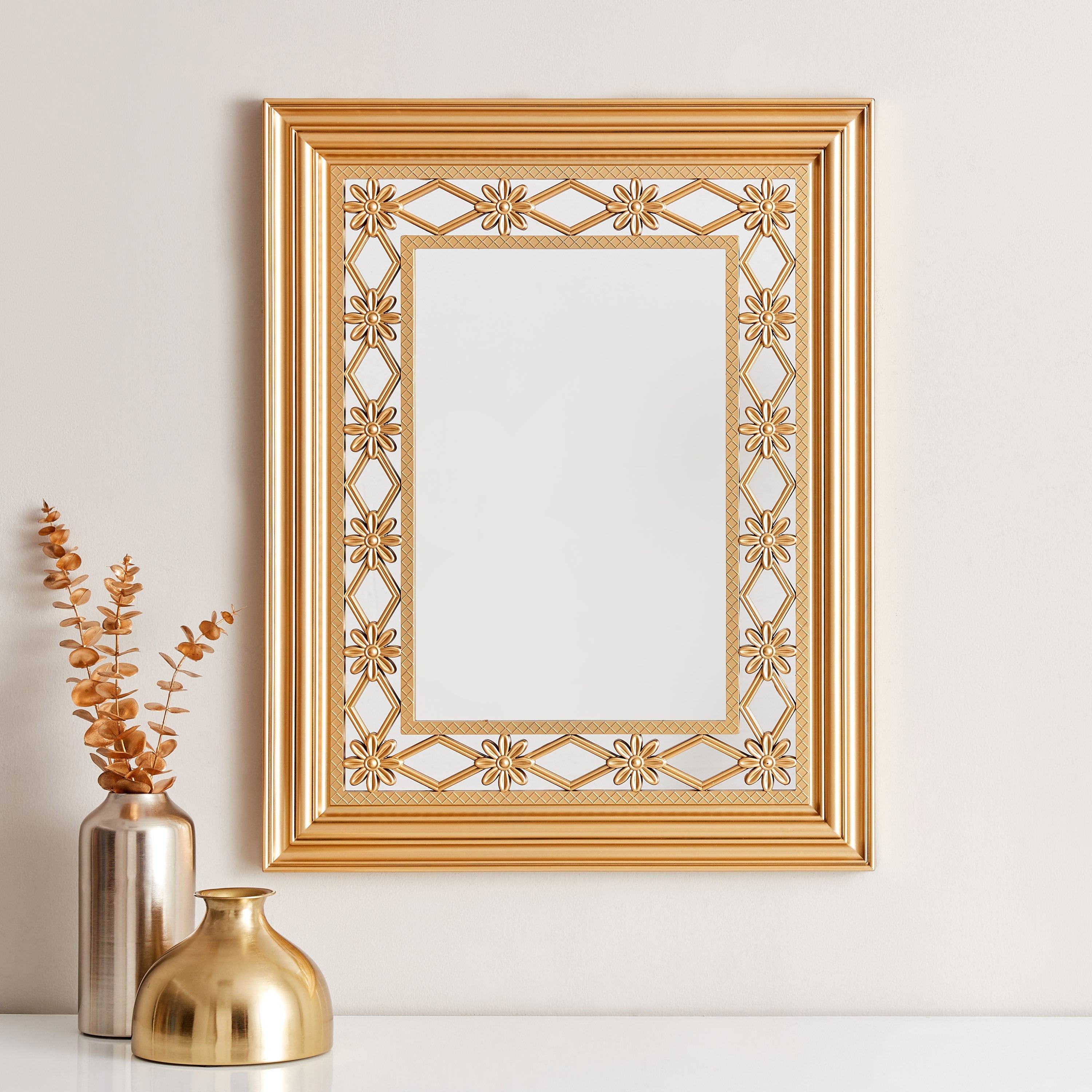 مرآة حائط مستطيلة مودرن من هايلي - 56x3x70.5 سم-PROMO_HB_AE_B1G1_250925-image-1