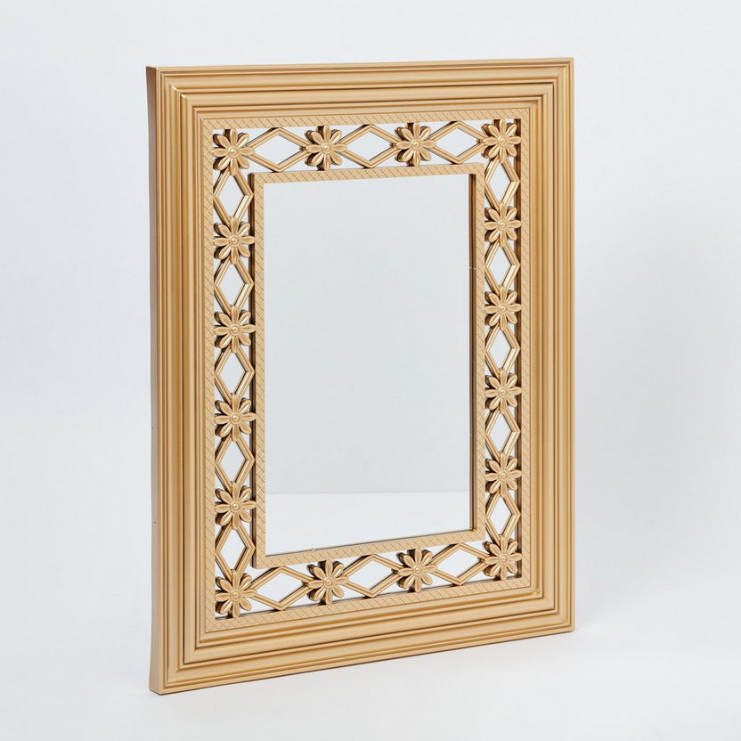 Hailee Modern Rectangular Wall Mirror - 56x3x70.5 cm-Mirrors-image-4