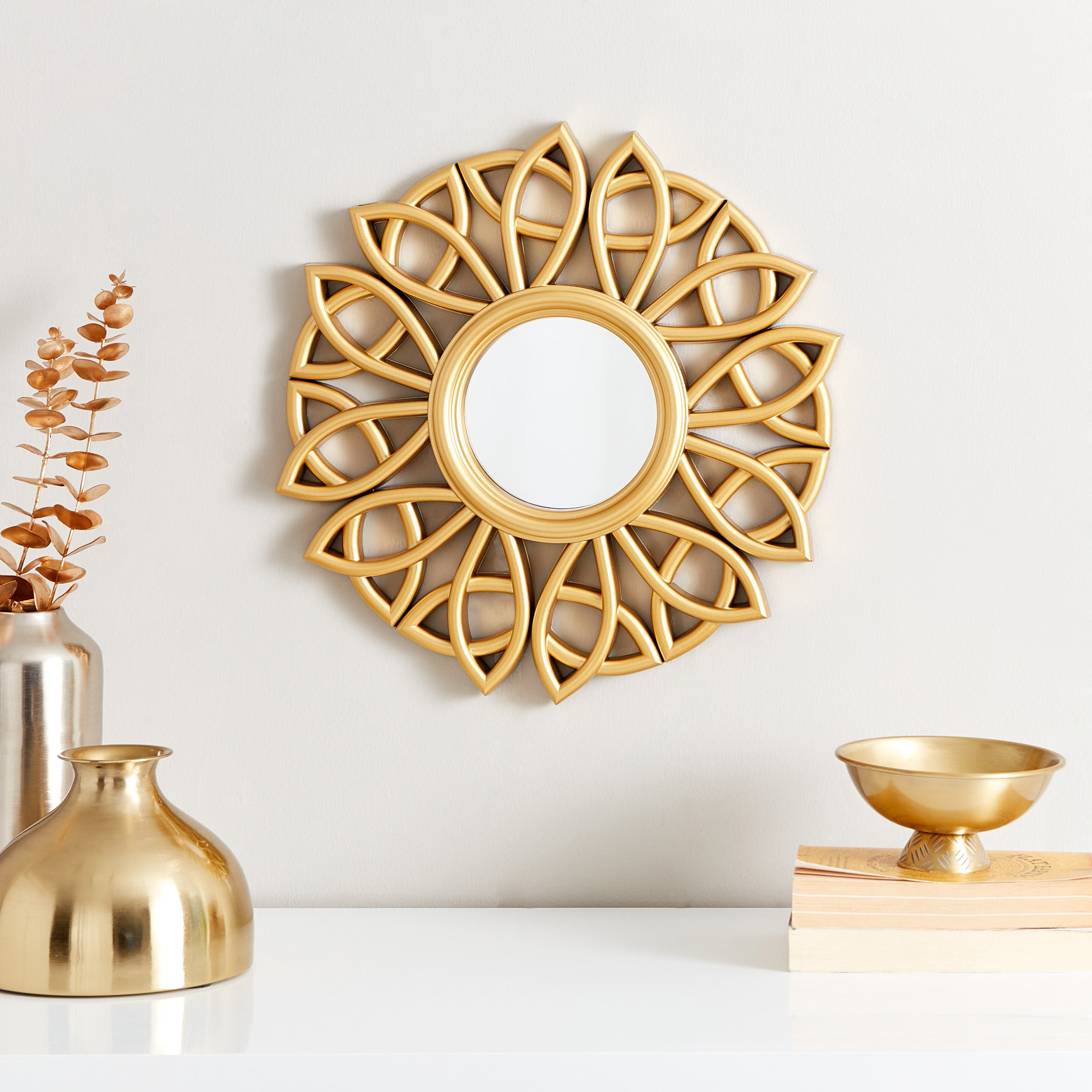 مرآة حائط مستديرة موديرين من هايلي - 2.5x40 سم-hbxhomeware-hbxdecorandfurnishings-image-1