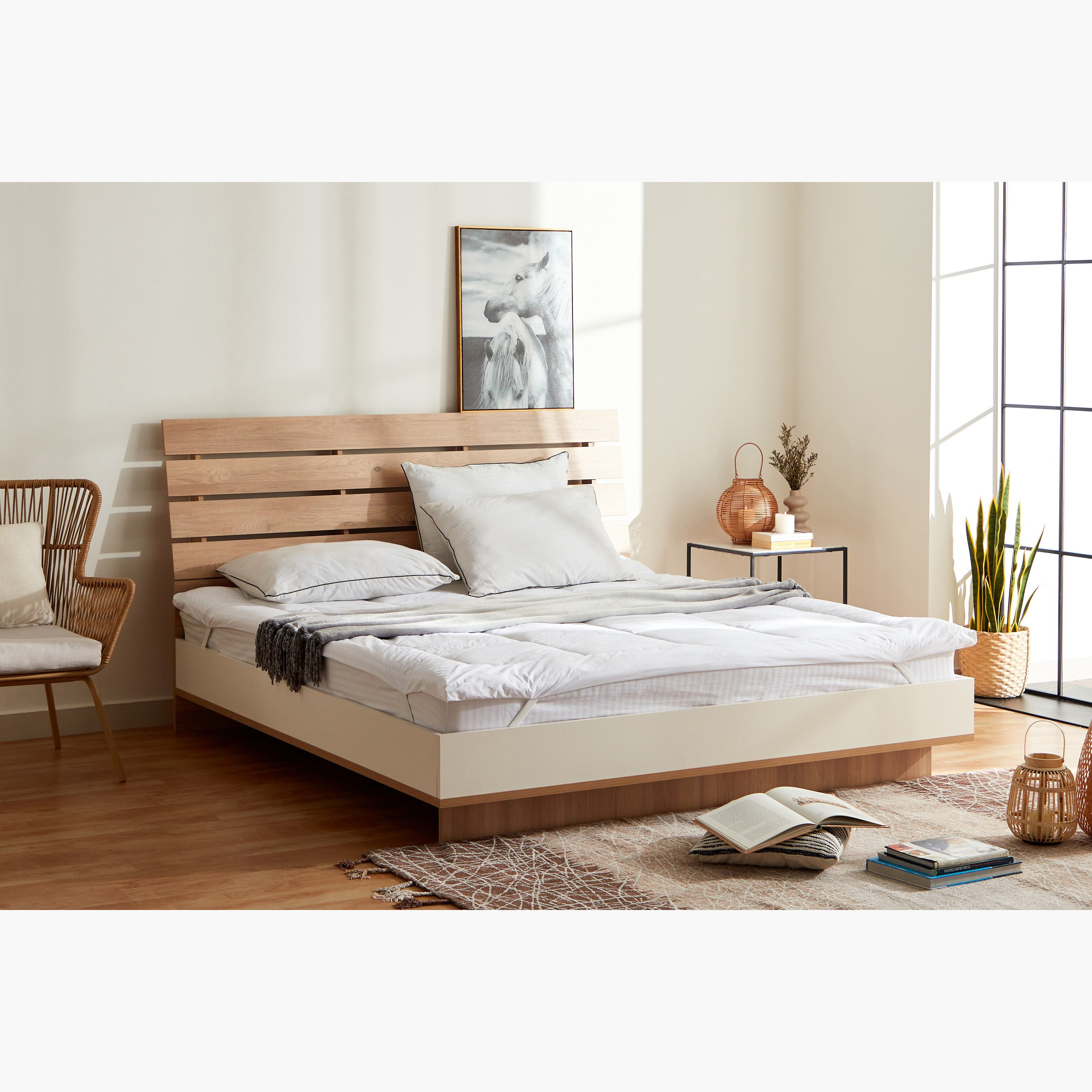 لبادة مرتبة سوبر كينج داون ألترناتيف من ريجال - 200x200+5 سم-hbxhomeware-hbxdecorandfurnishings-image-6