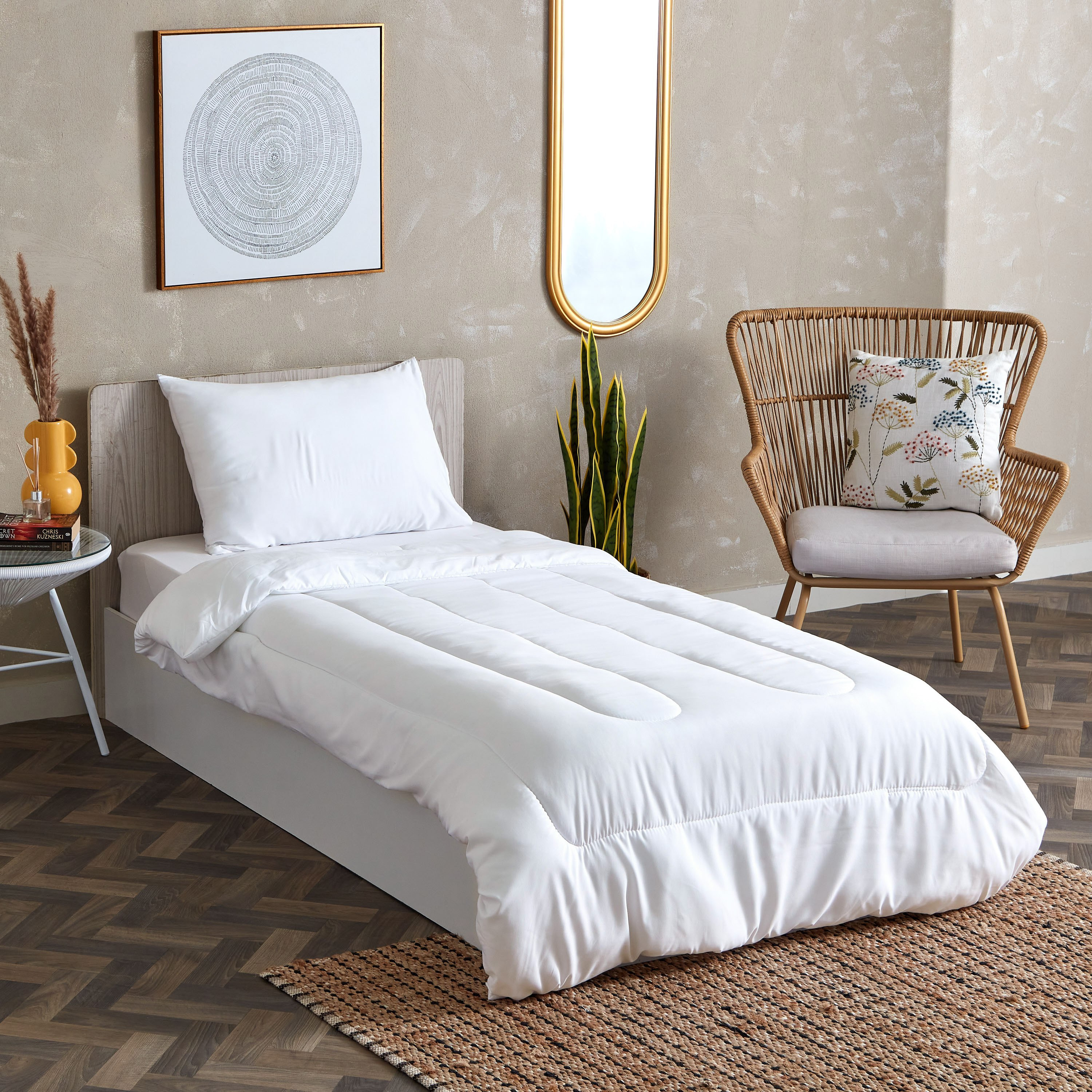 طقم لحاف فردي من الألياف الدقيقة 3 قطع من أندورا - 135x220 سم-hbxhomeware-hbxdecorandfurnishings-image-1