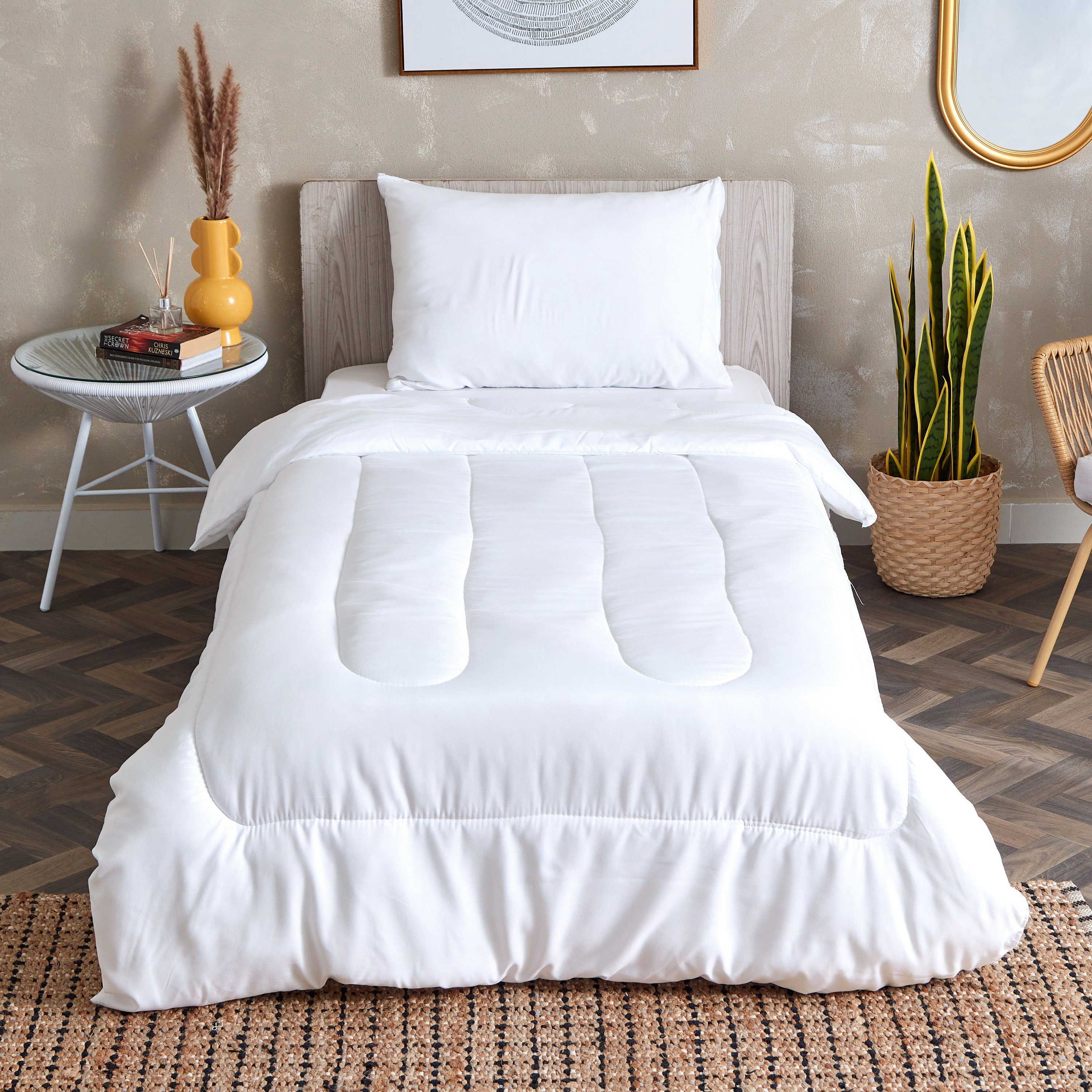 طقم لحاف فردي من الألياف الدقيقة 3 قطع من أندورا - 135x220 سم-hbxhomeware-hbxdecorandfurnishings-image-2