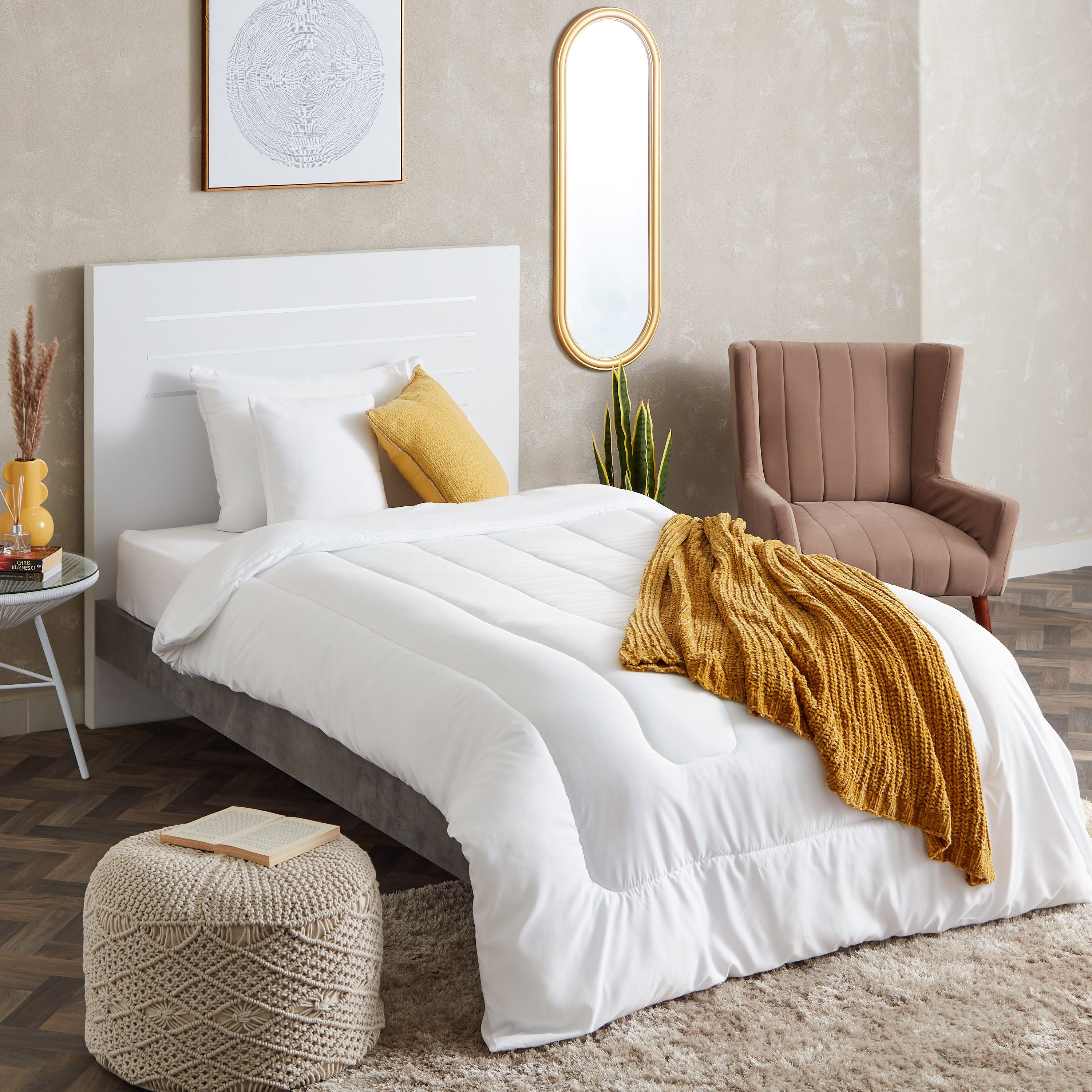 طقم لحاف مزدوج مايكروفايبر 4 قطع من أندورا - 220x160 سم-hbxhomeware-hbxdecorandfurnishings-image-8